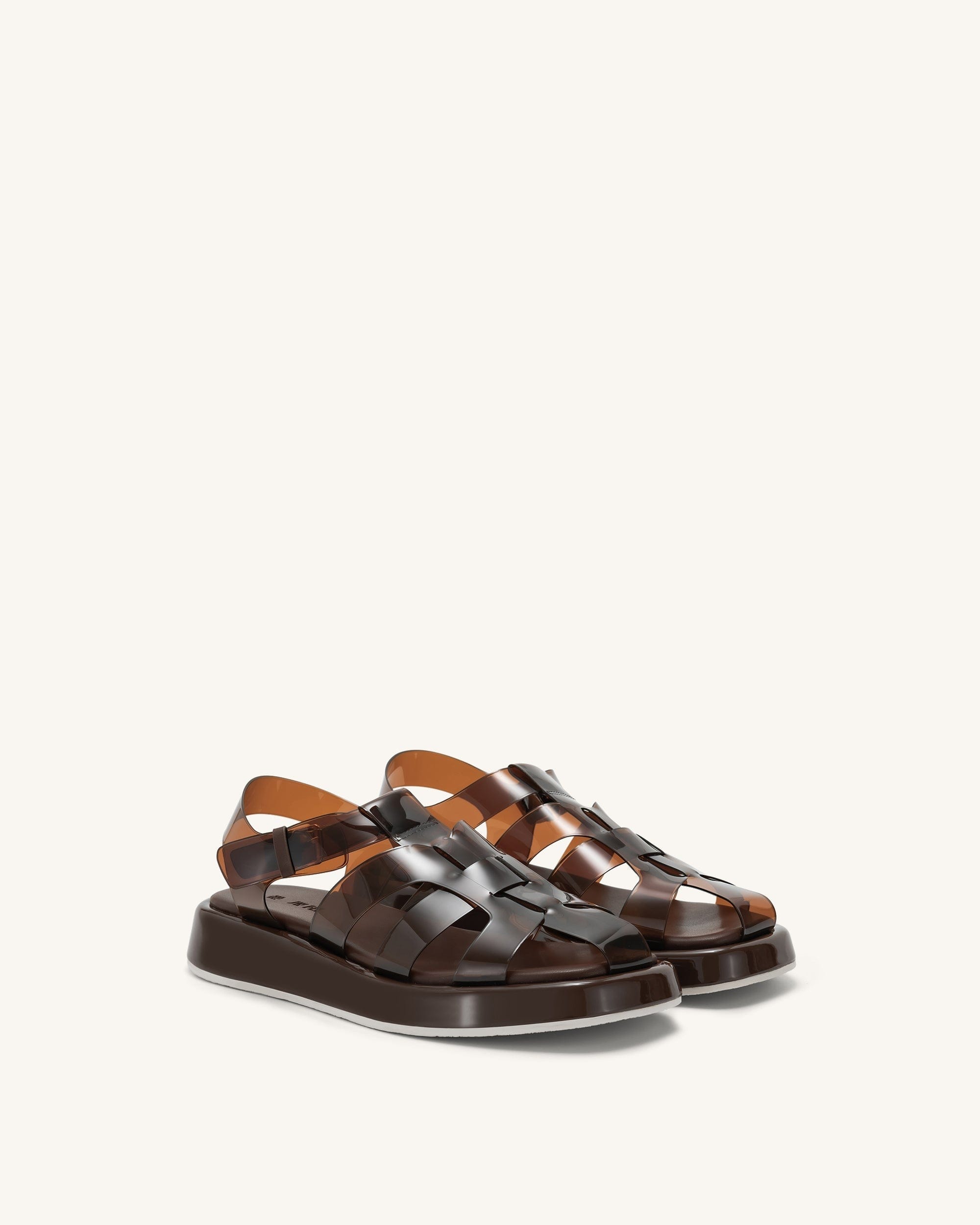 Jw Pei Piper Platform Sandal Coffee