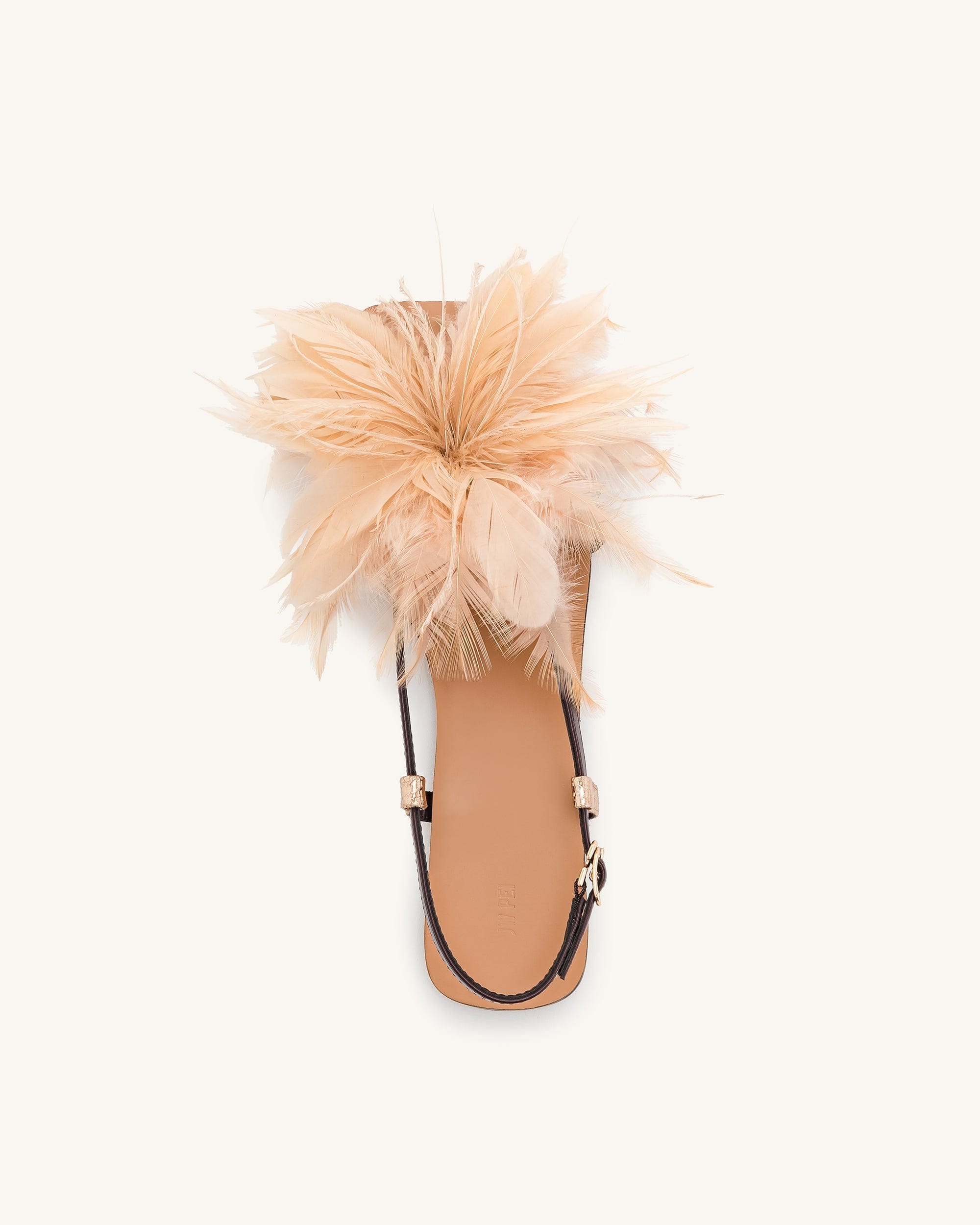 Jw Pei Fluffy Flats Sandals Brown