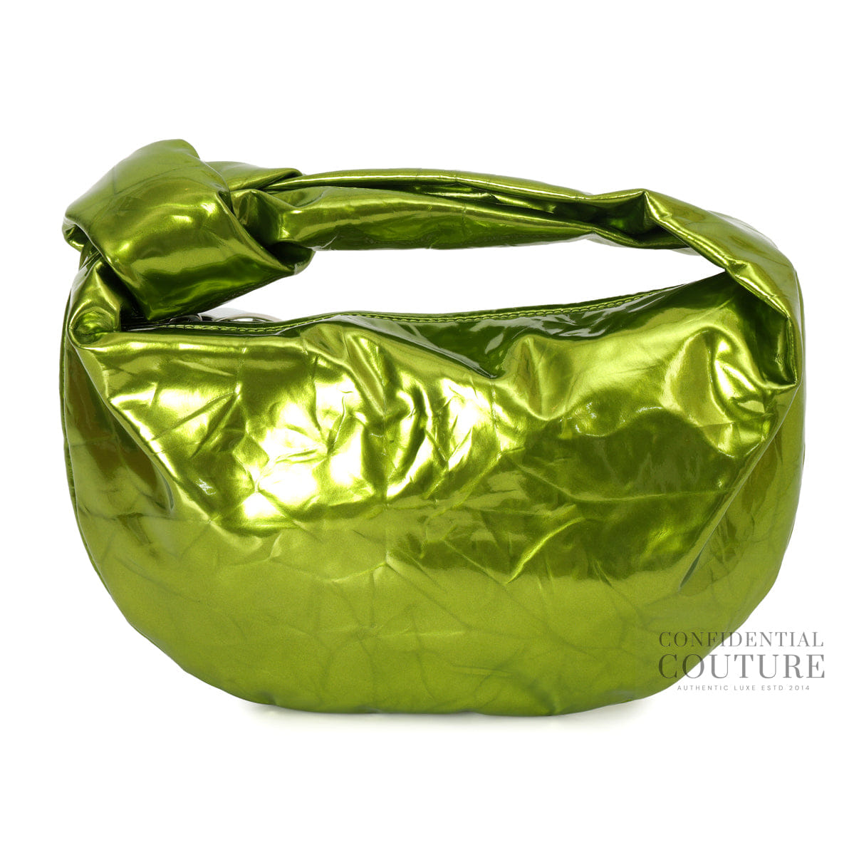Bottega Venta The Mini Jodie Green Metallic