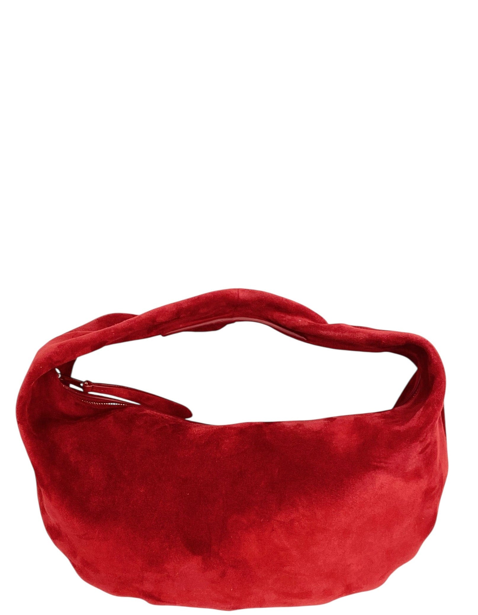 ASC Resale Khaite Red Suede Olivia Bag