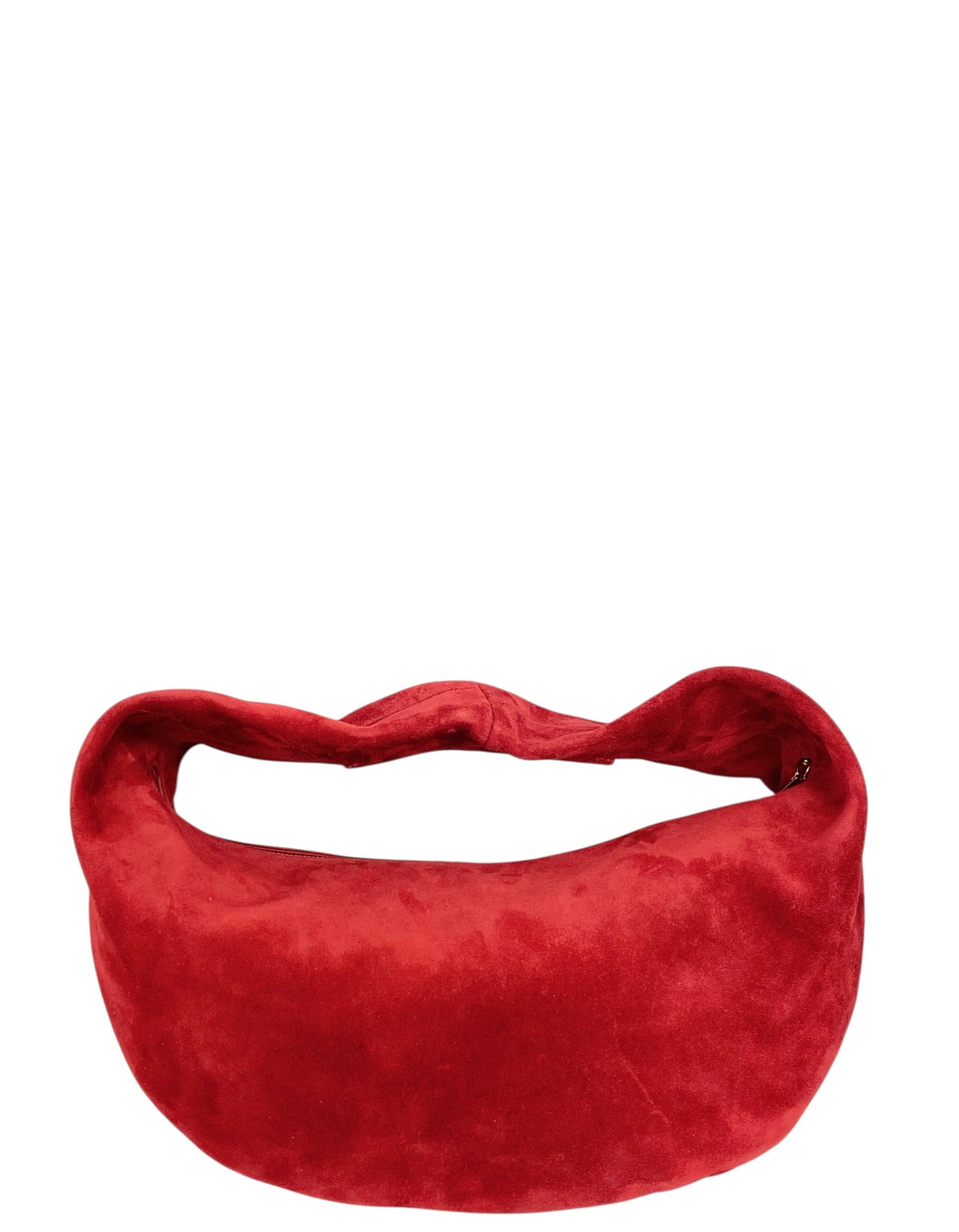 ASC Resale Khaite Red Suede Olivia Bag