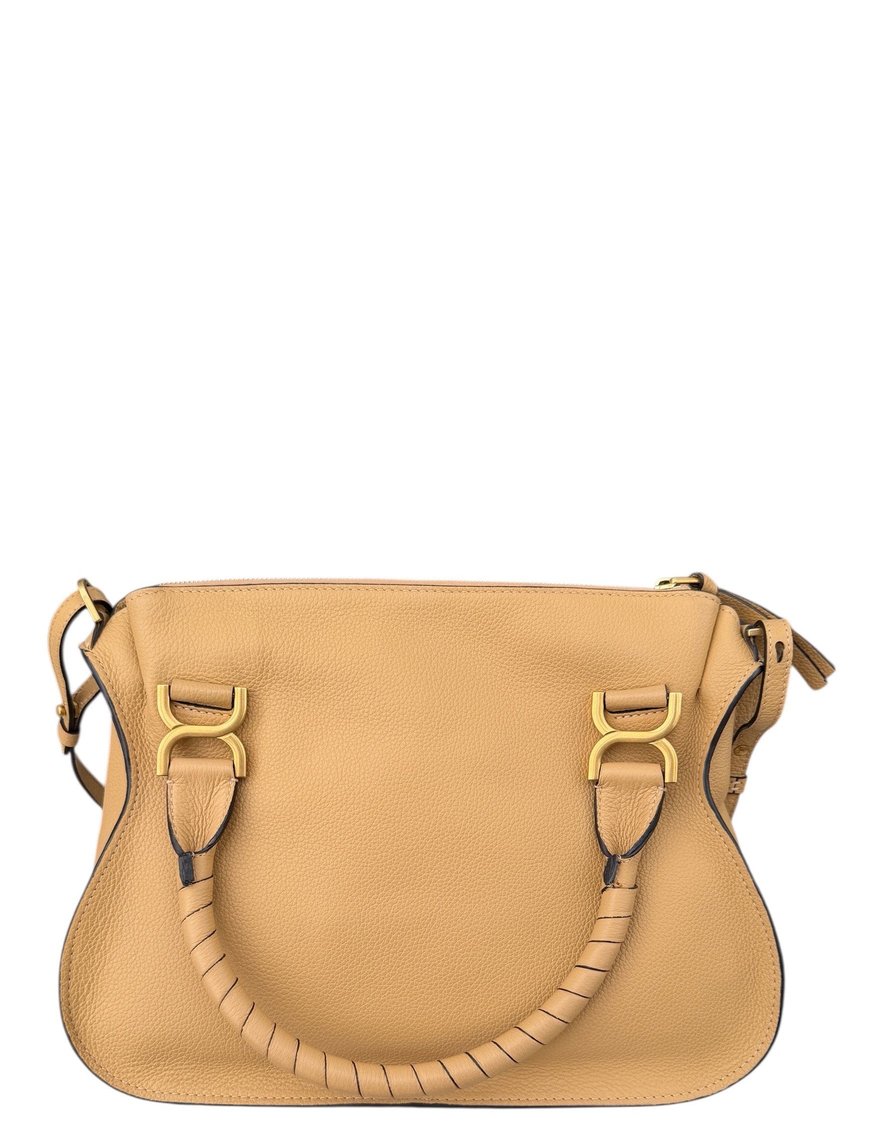 ASC Resale Chloe Soft Tan Leather Medium Marcie Satchel Bag