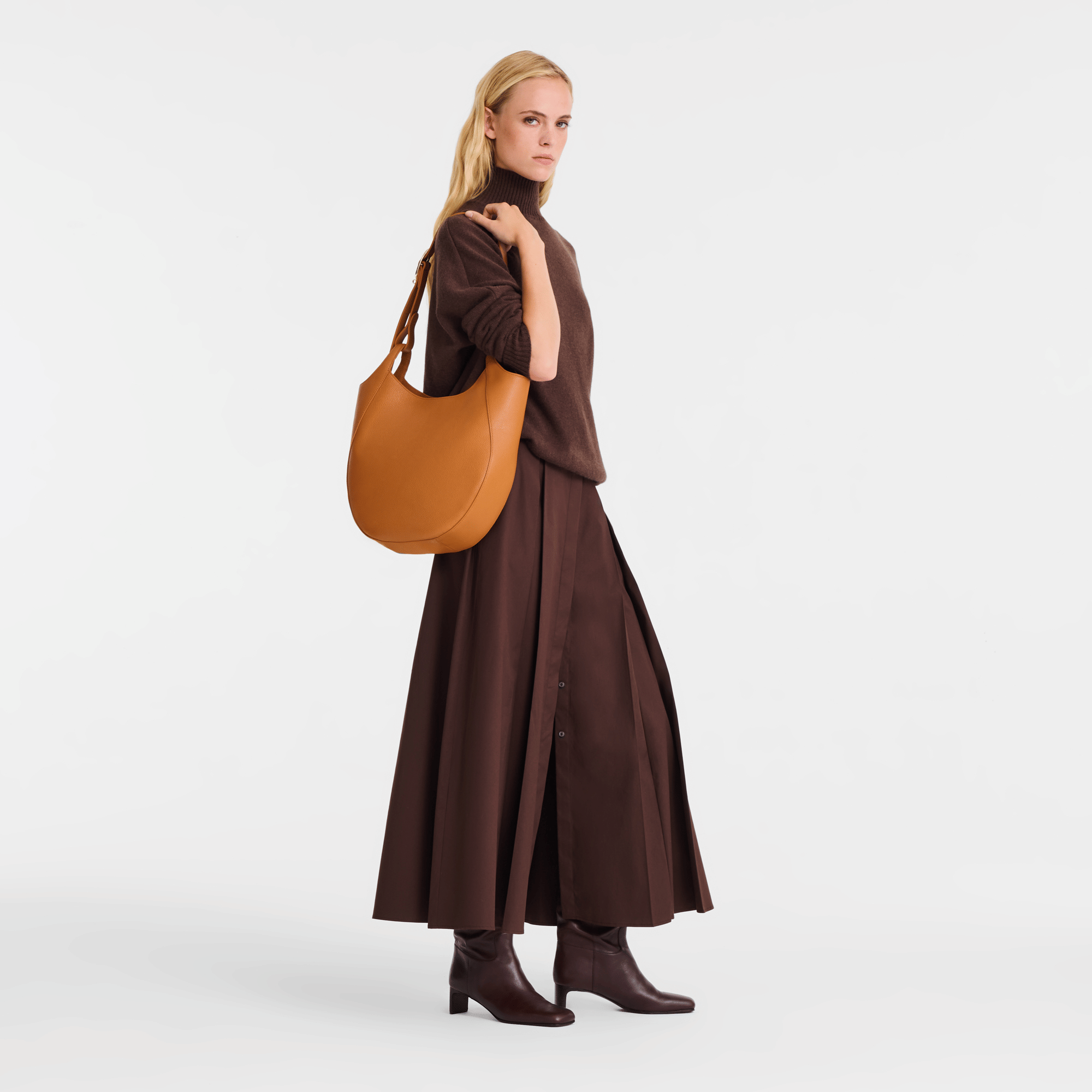 Long Champ Longchamp Le Foulonné L Hobo bag Amber