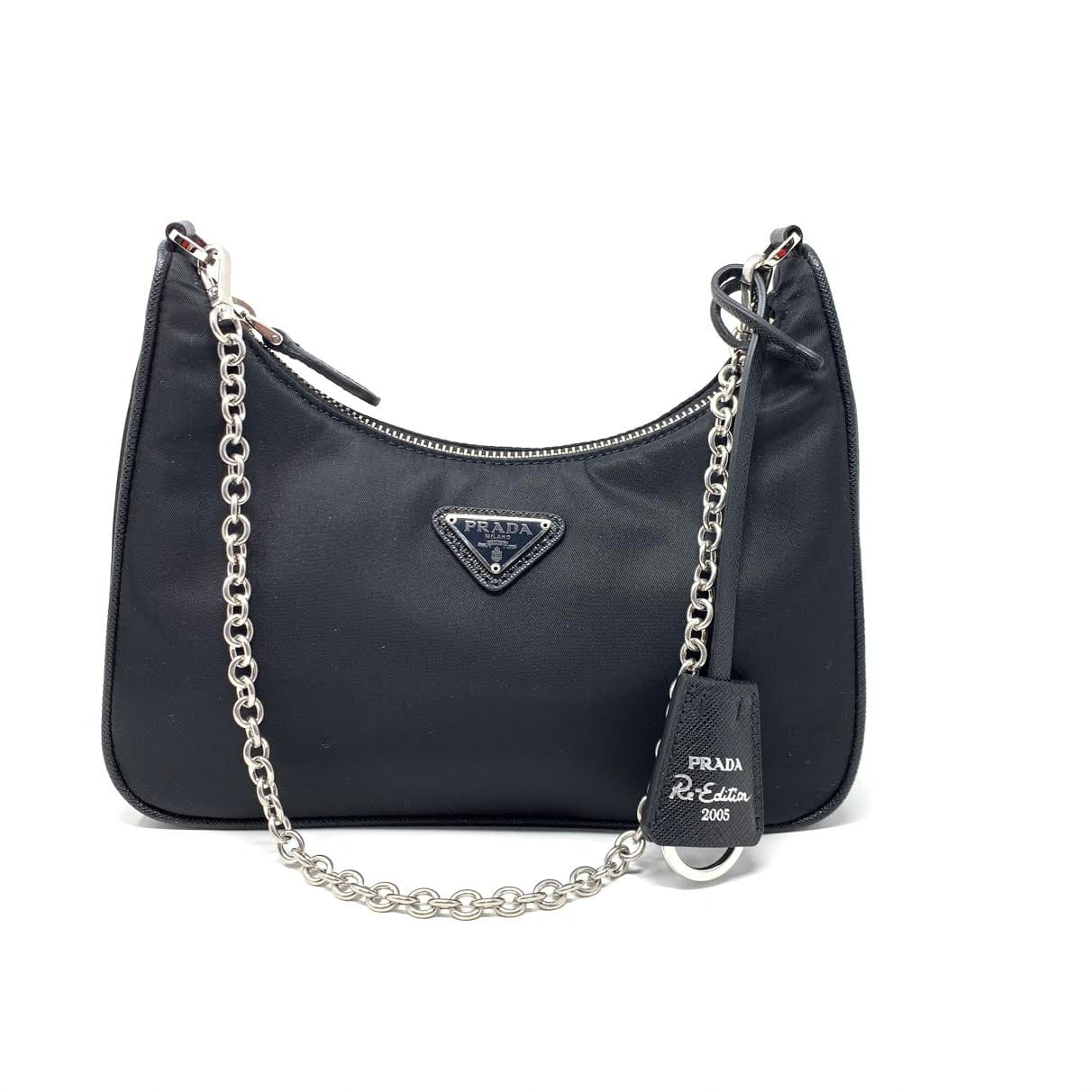 From Runway With Love Prada Multiple Pochette Re - edition 2005 Black Nylon Bag