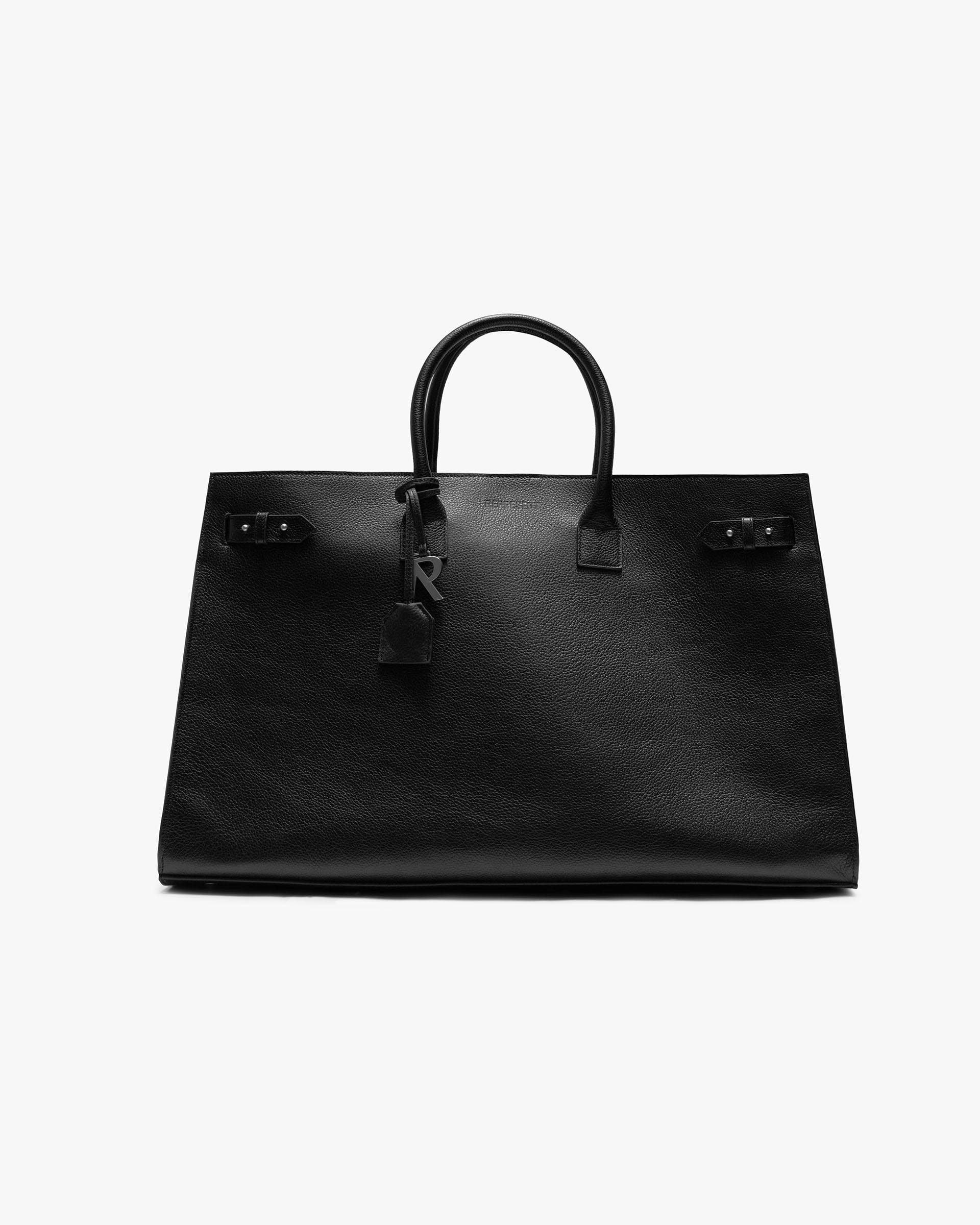 SS26 HTN XL Leather Bag - Black