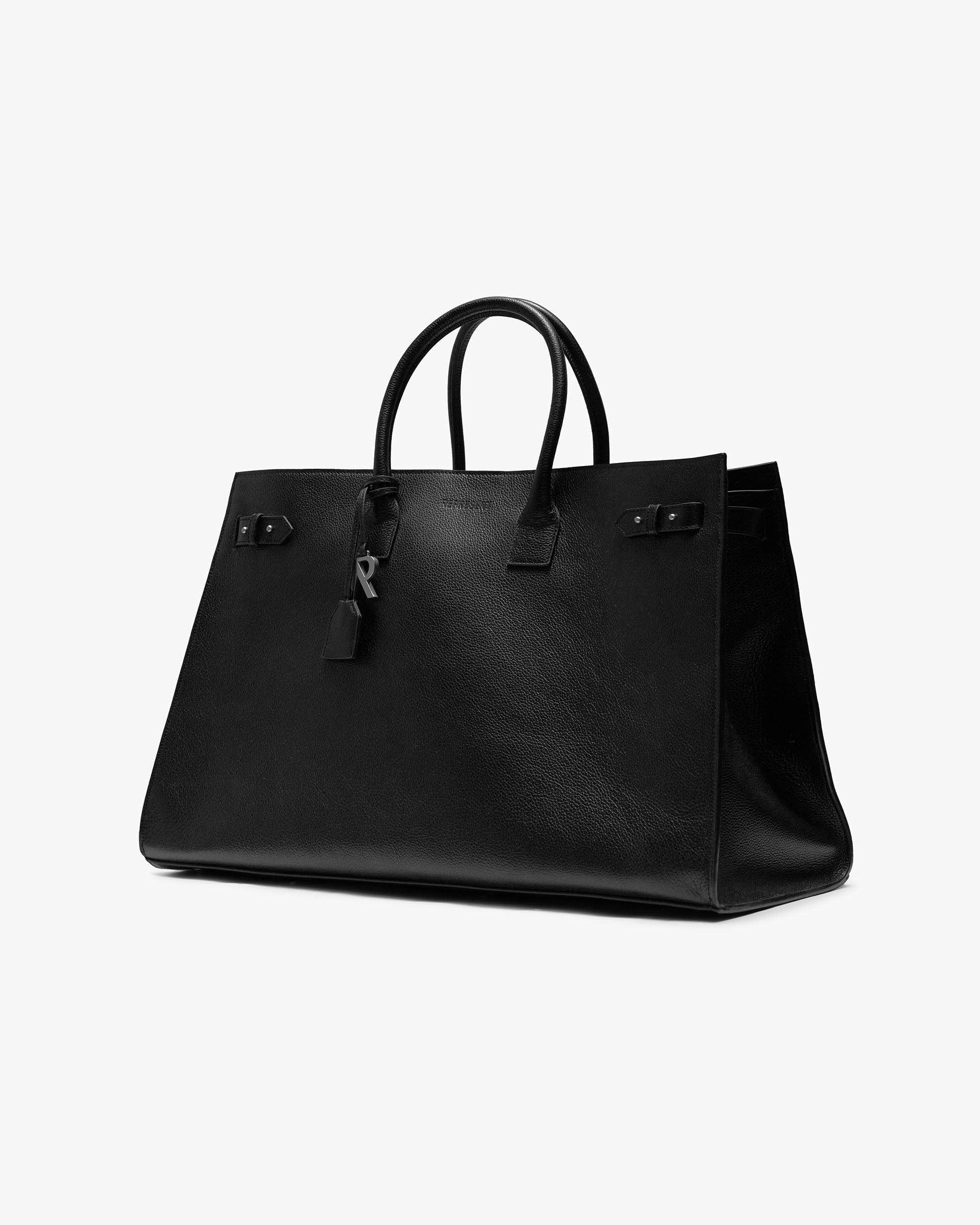 SS26 HTN XL Leather Bag - Black