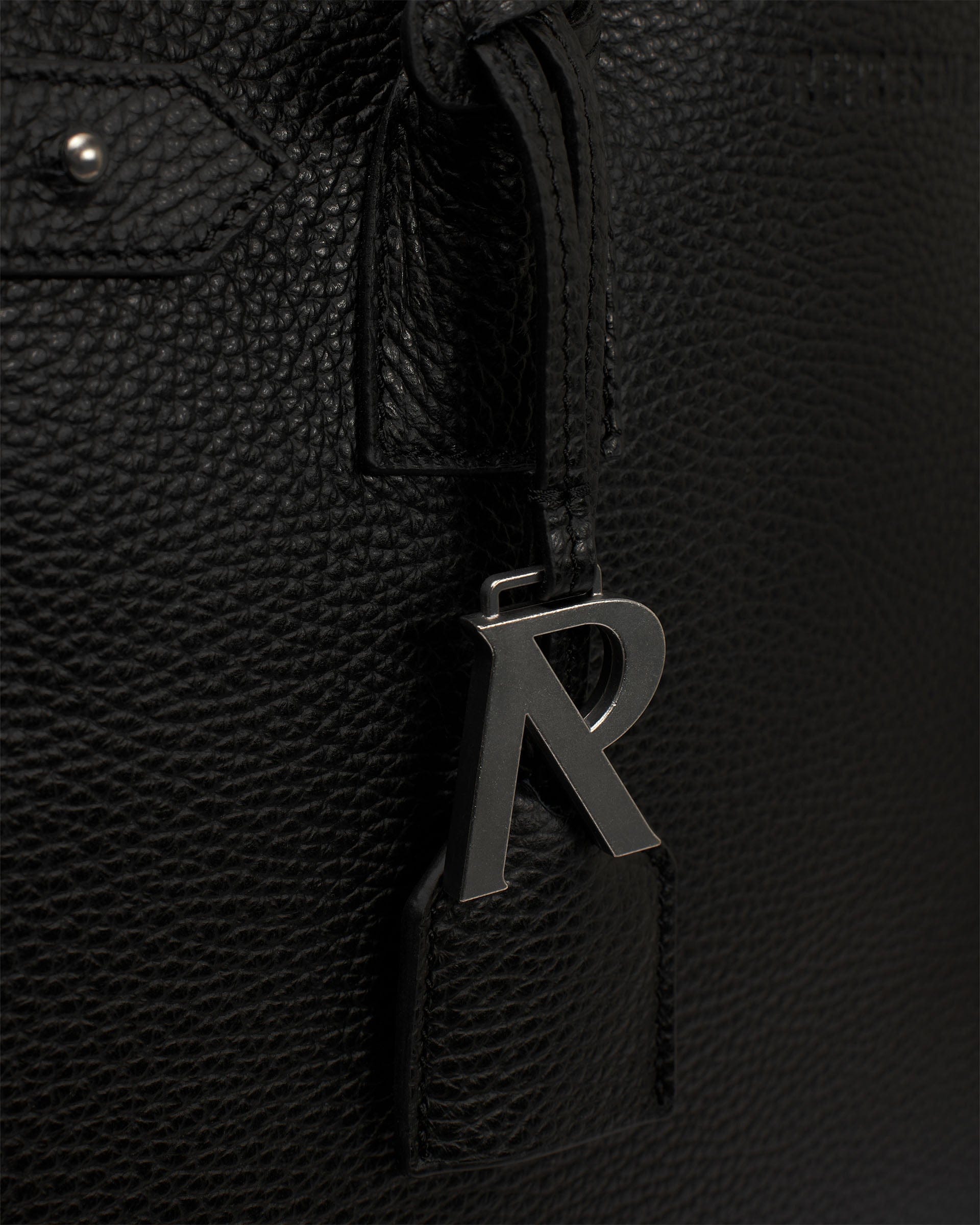 SS26 HTN XL Leather Bag - Black