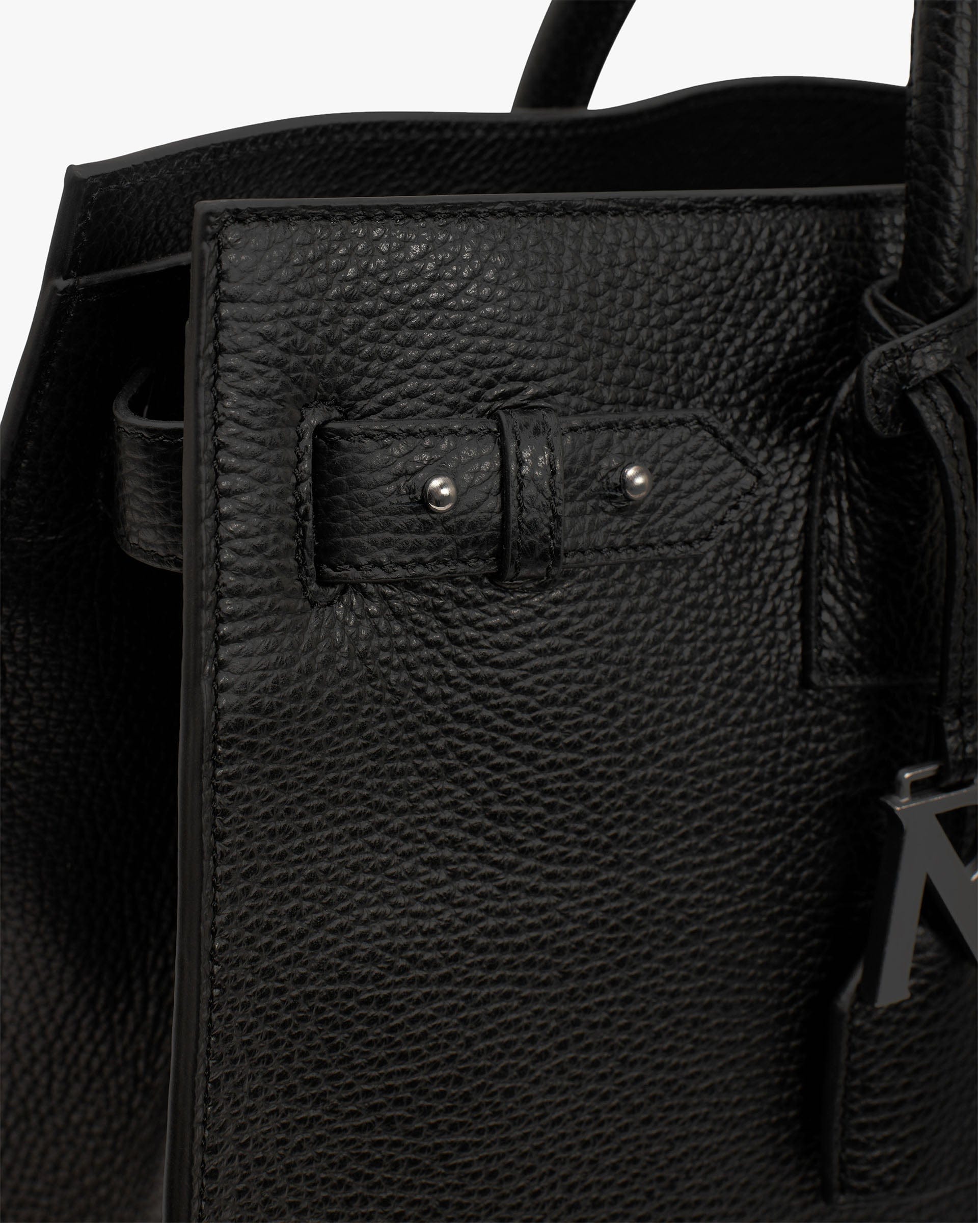 SS26 HTN XL Leather Bag - Black