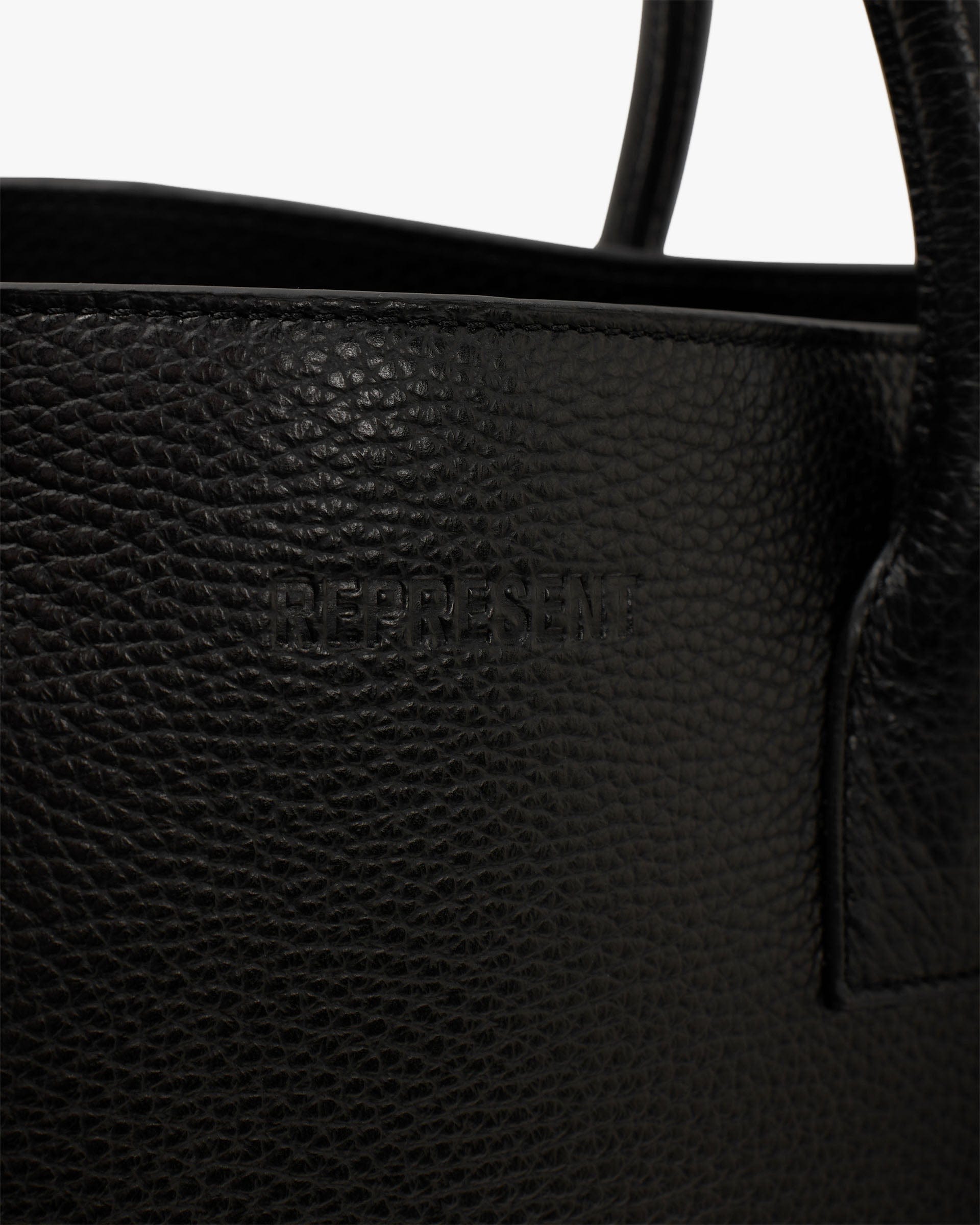 SS26 HTN XL Leather Bag - Black