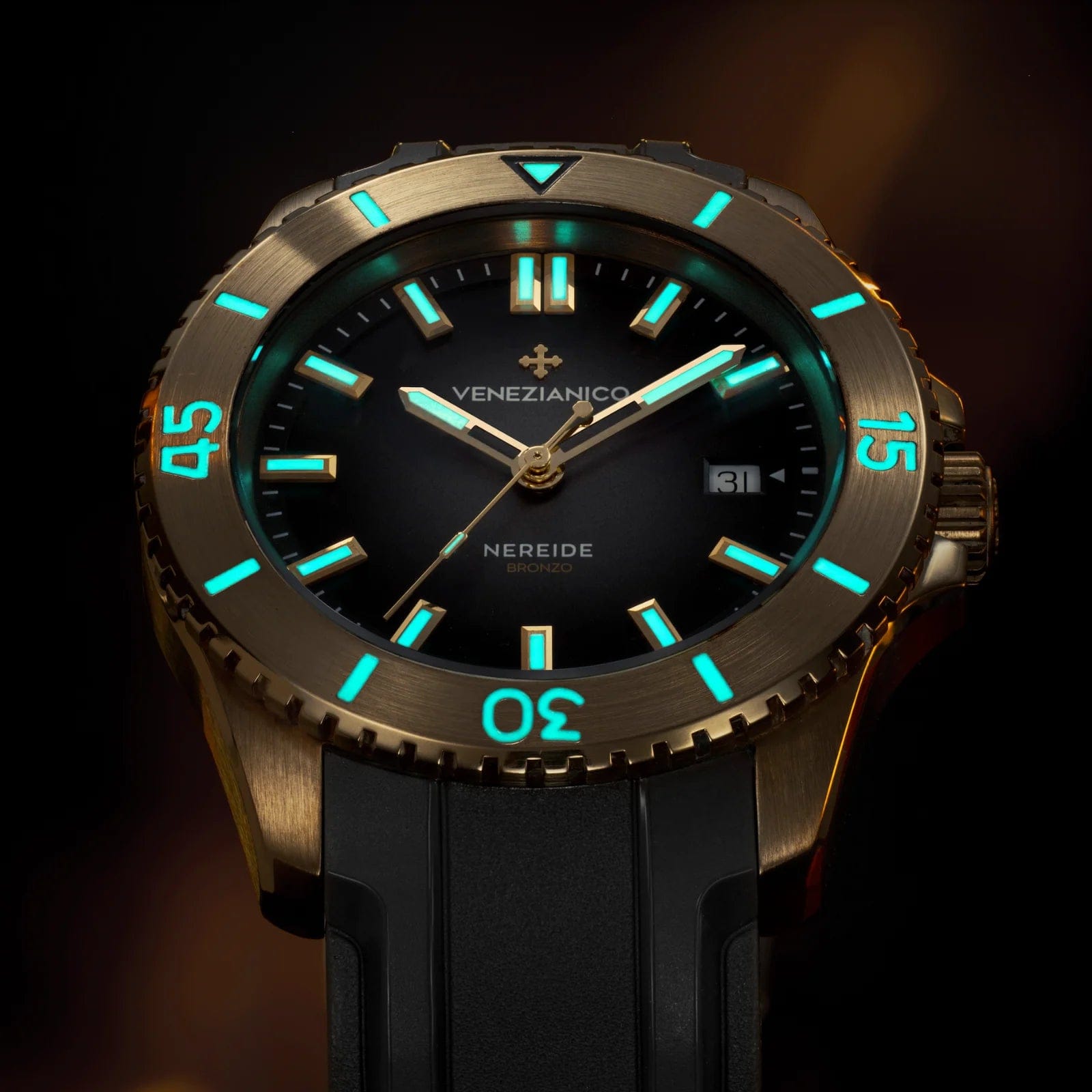 Venezianico - Nereide Bronzo 42 - 4521555 - Rubber Strap