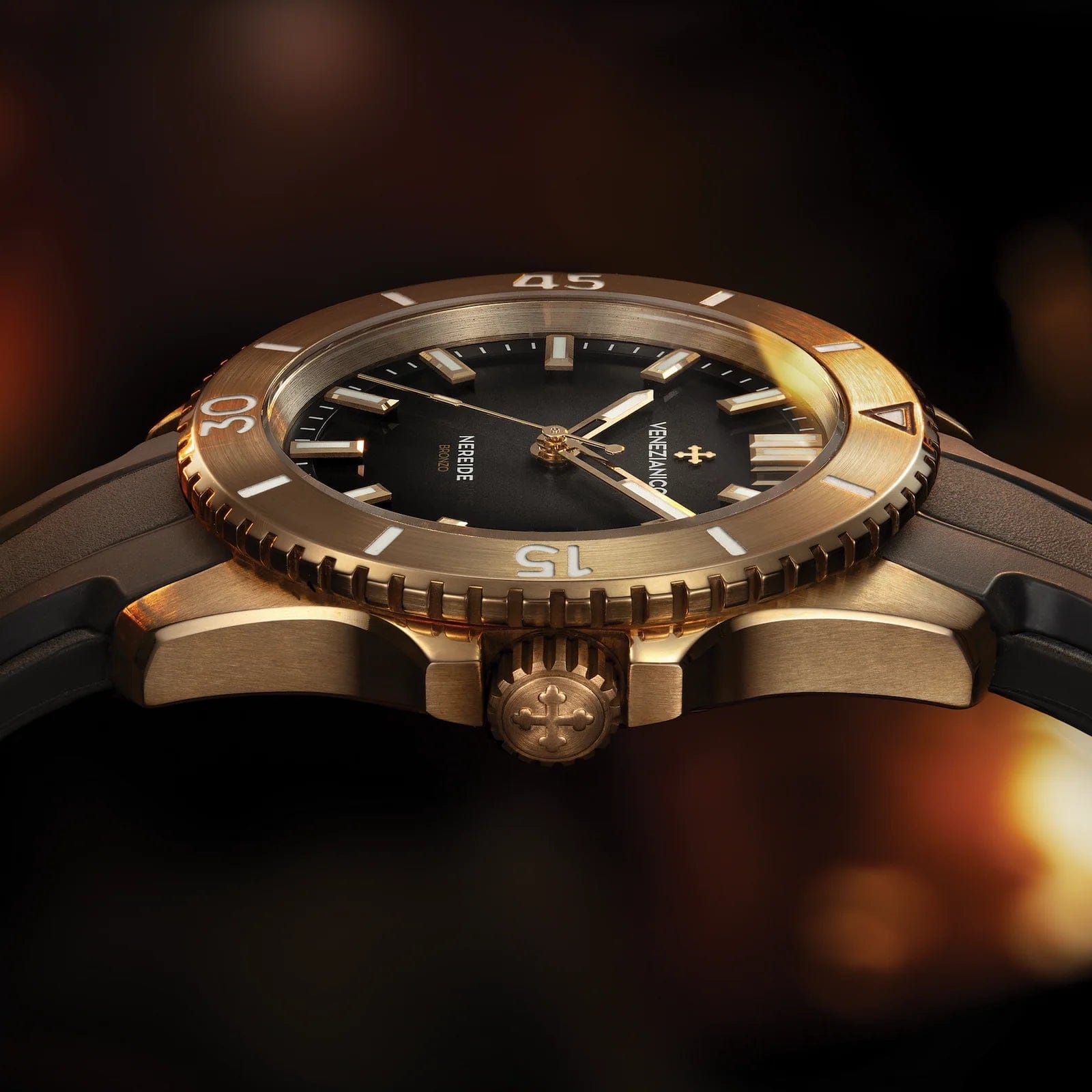 Venezianico - Nereide Bronzo 42 - 4521555 - Rubber Strap
