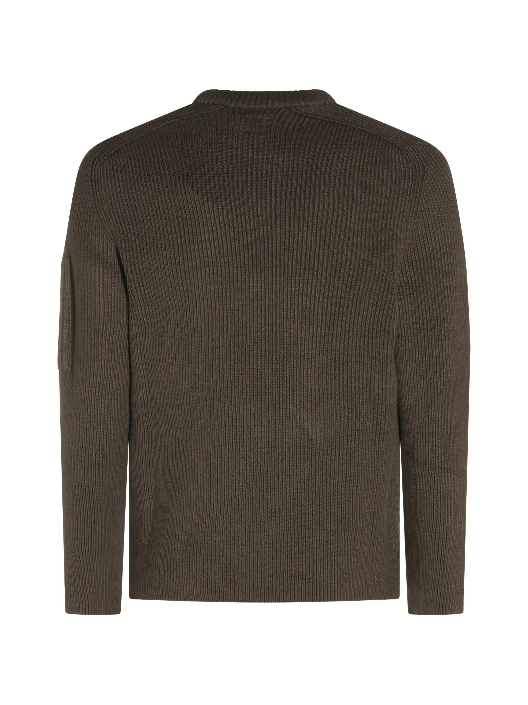 C.P. Company ribbed - knit lens - detail sweater