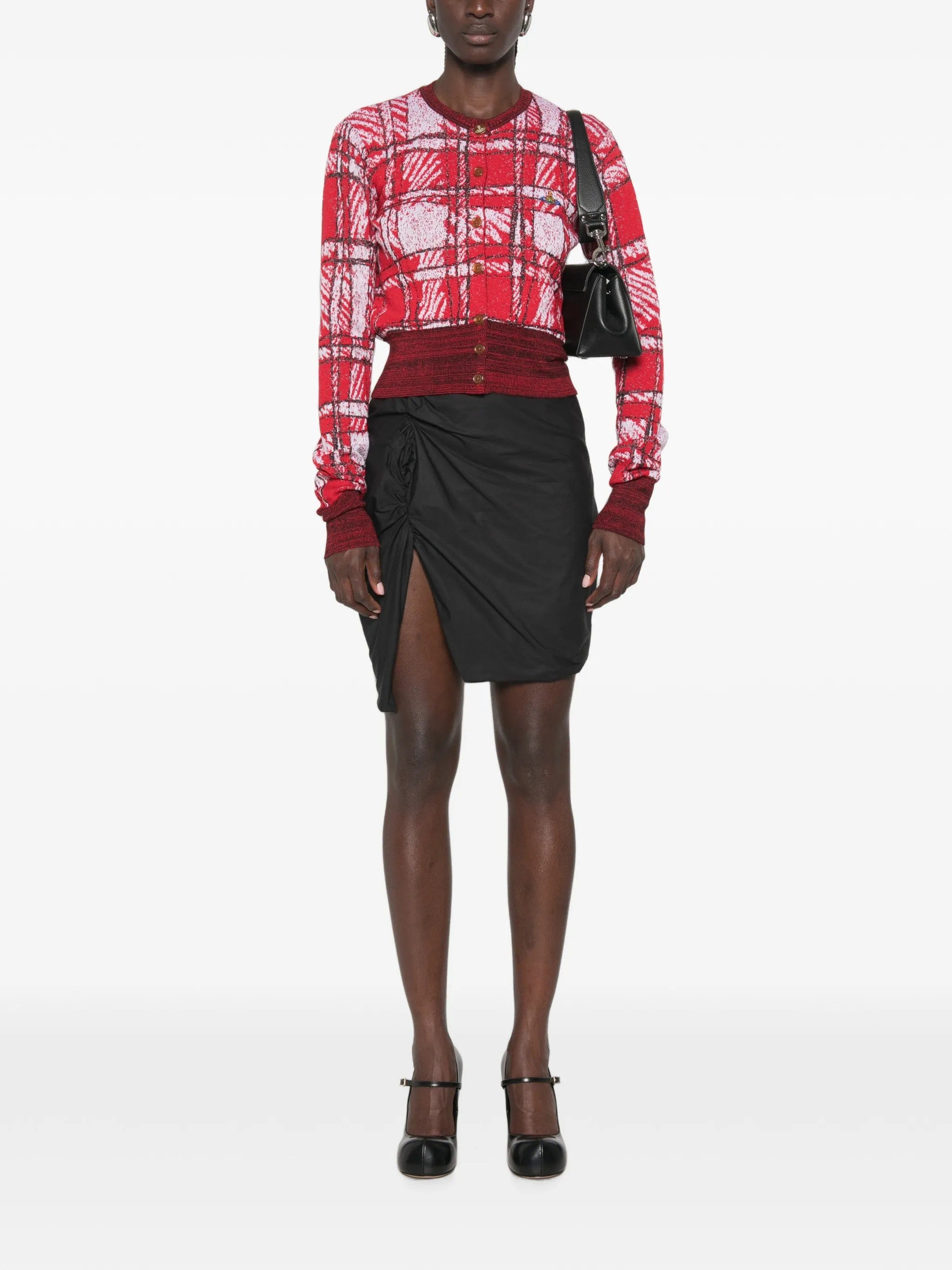 Vivienne Westwood Panther ruched mini skirt