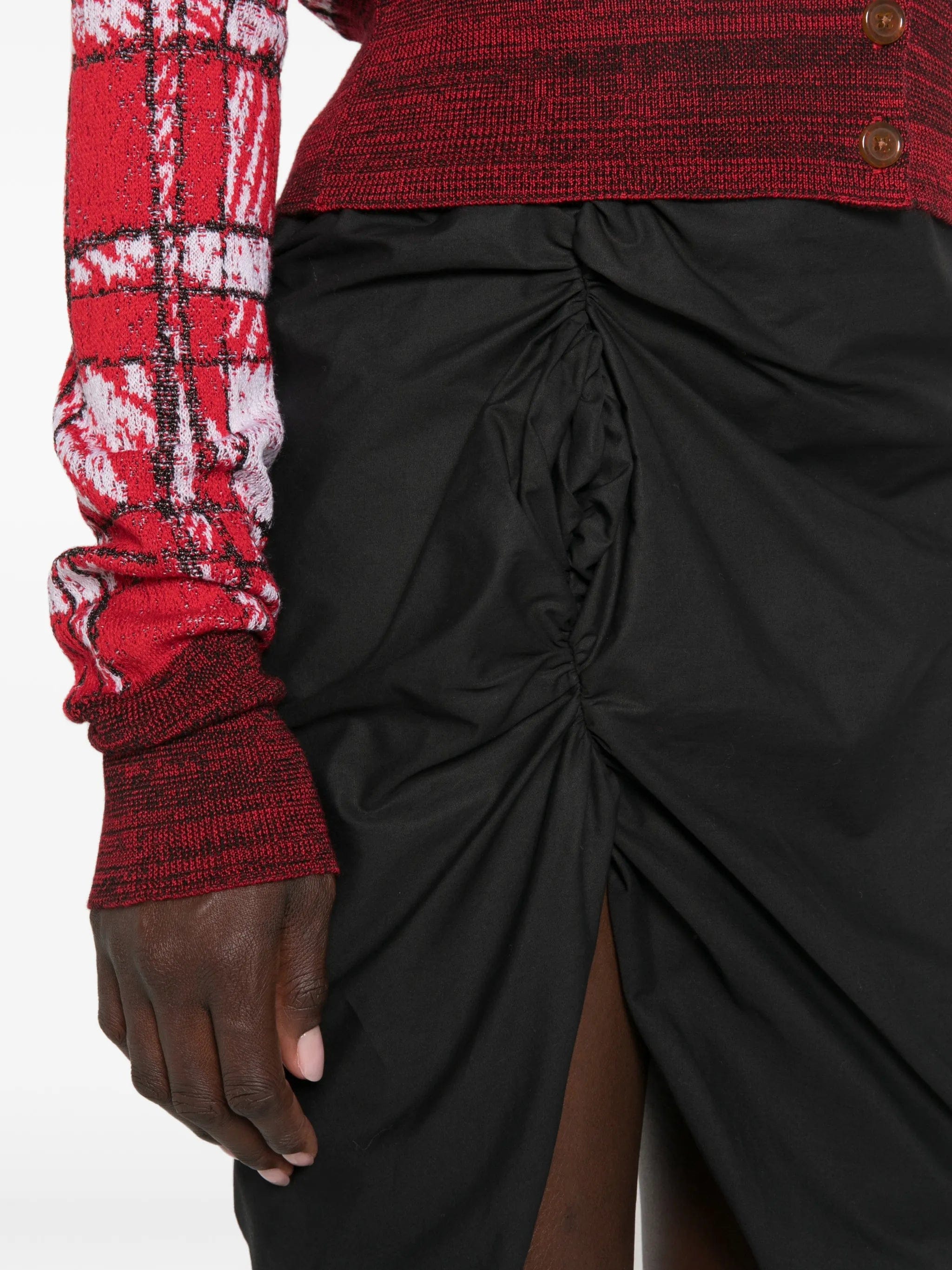 Vivienne Westwood Panther ruched mini skirt