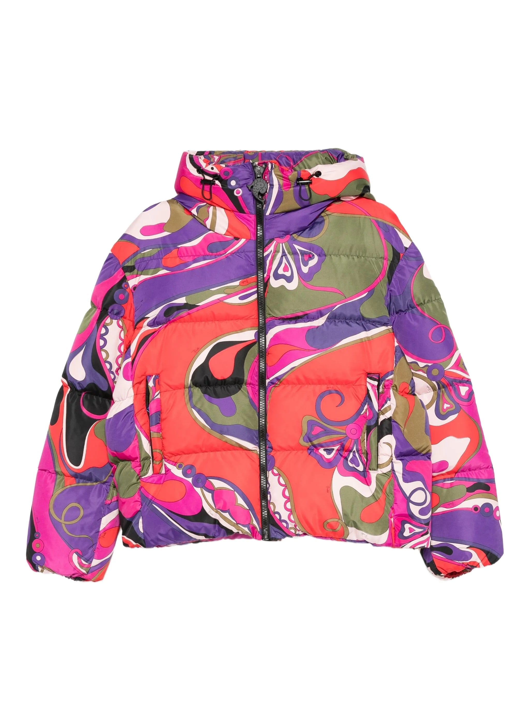 PUCCI orchidee - print puffer jacket
