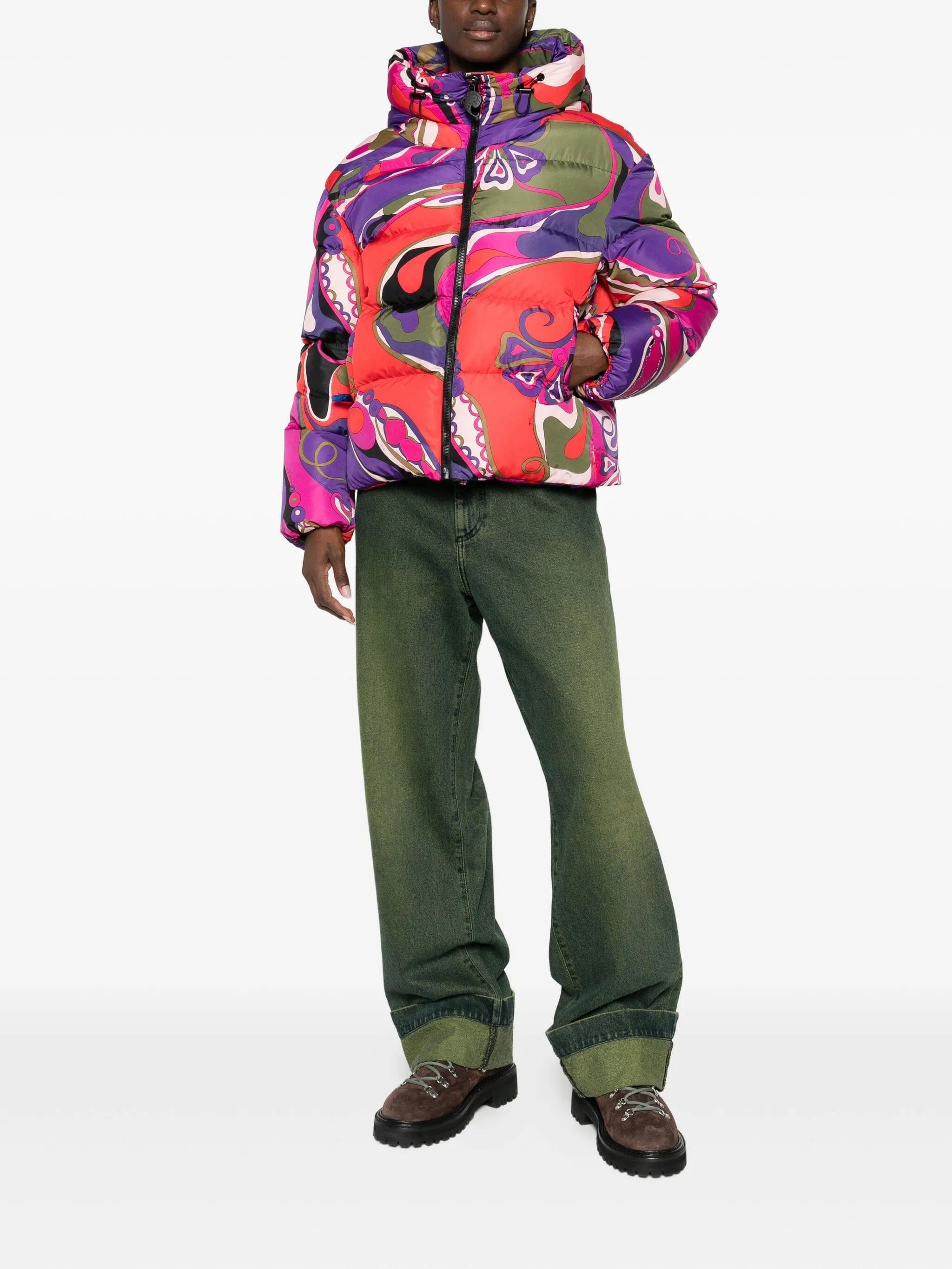 PUCCI orchidee - print puffer jacket