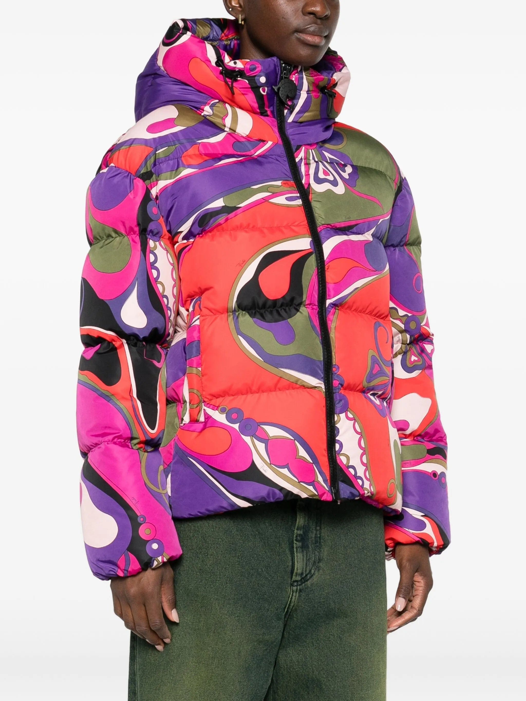 PUCCI orchidee - print puffer jacket