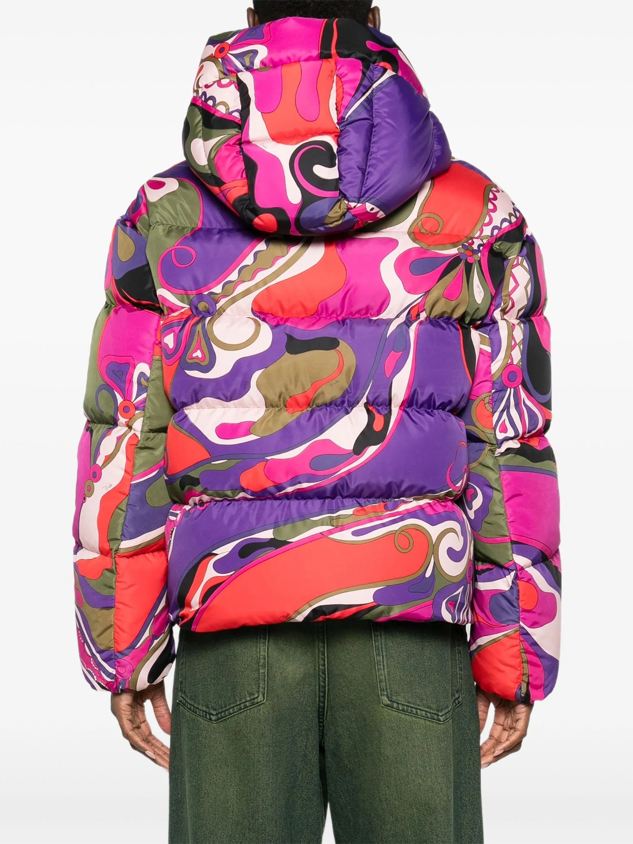 PUCCI orchidee - print puffer jacket