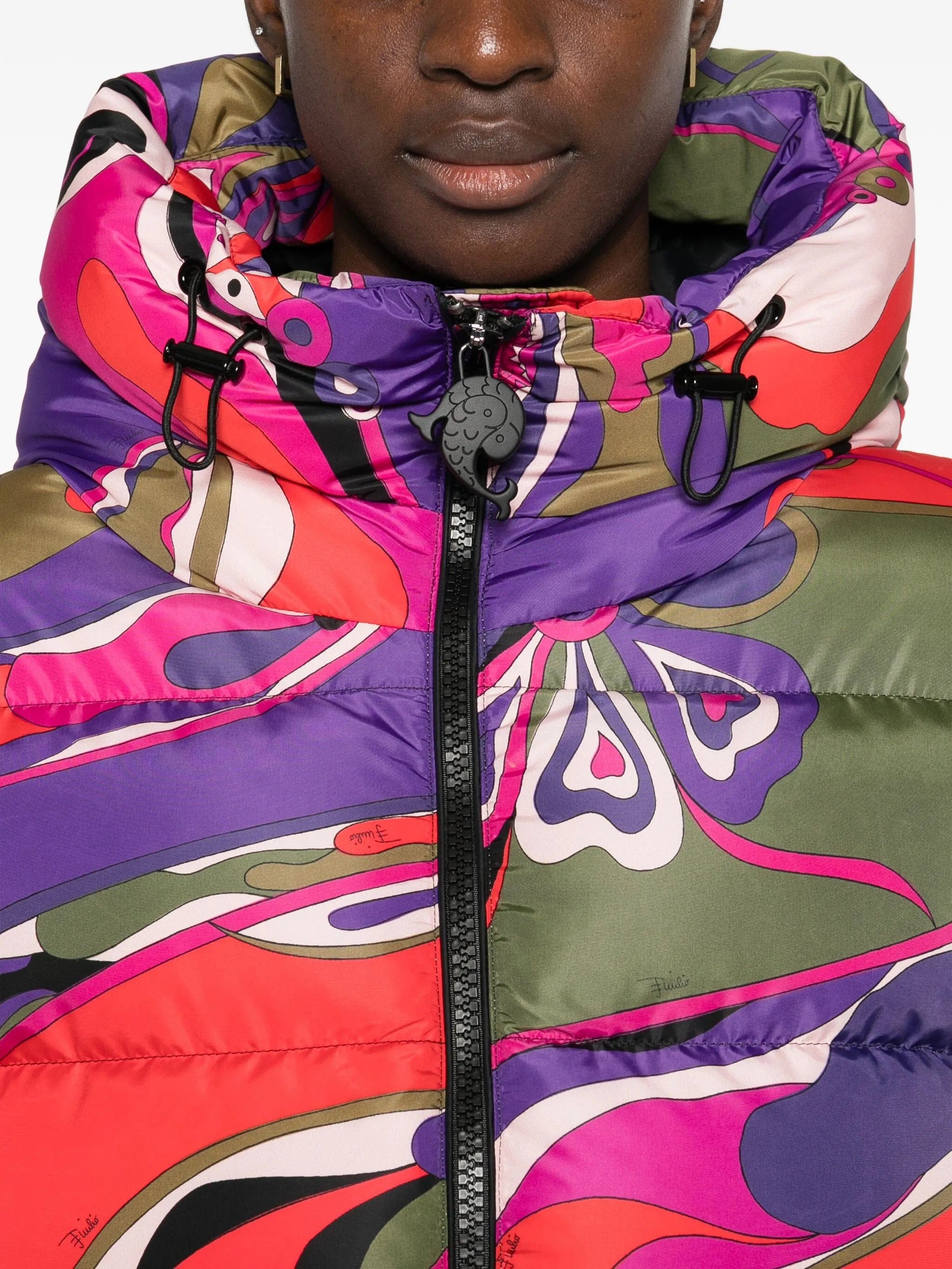 PUCCI orchidee - print puffer jacket
