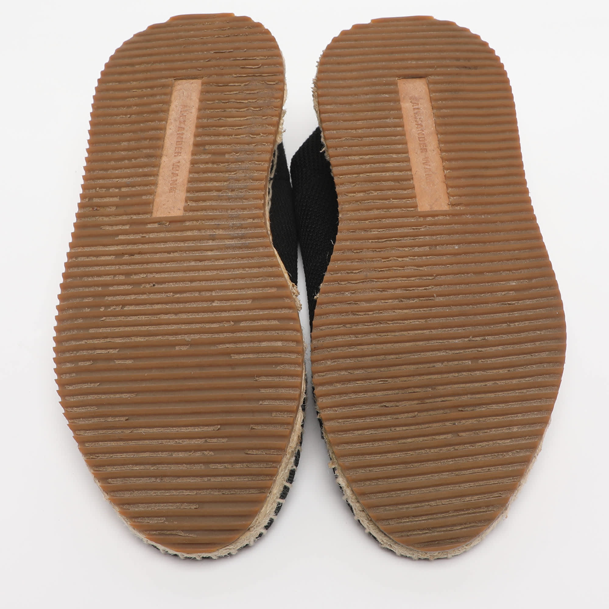 Alexander Wang Black Knit Fabric Dylan Espadrille Flats