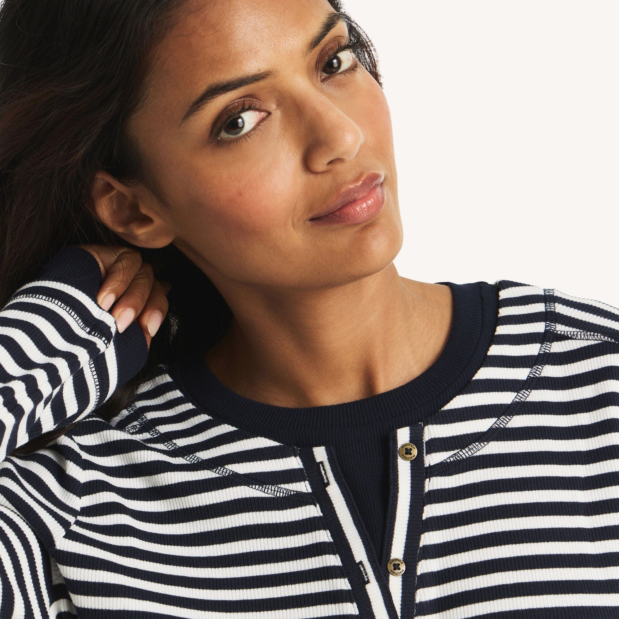 Nautica Striped Cardigan