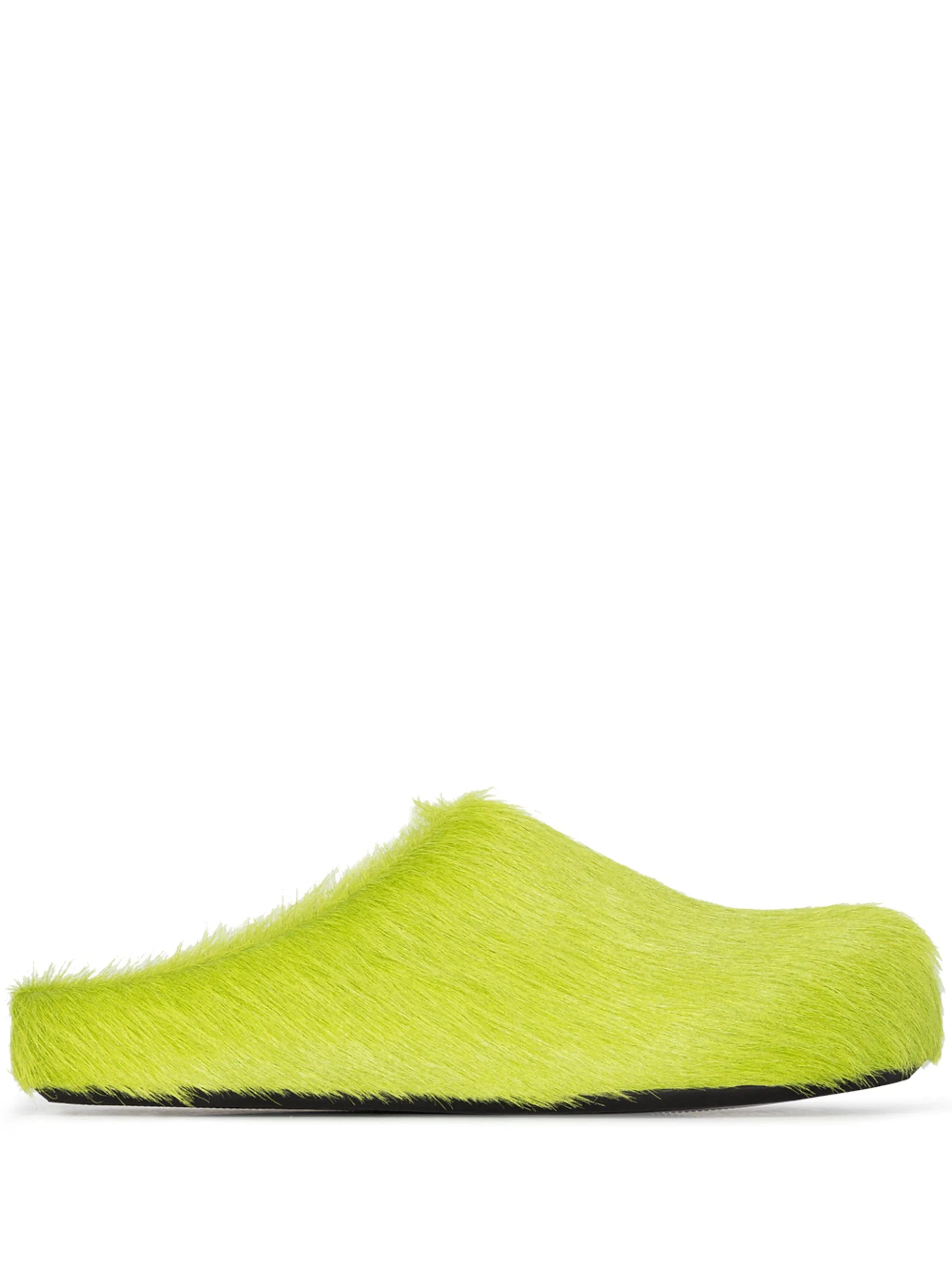 Marni Fussbett round - toe calf - hair mules