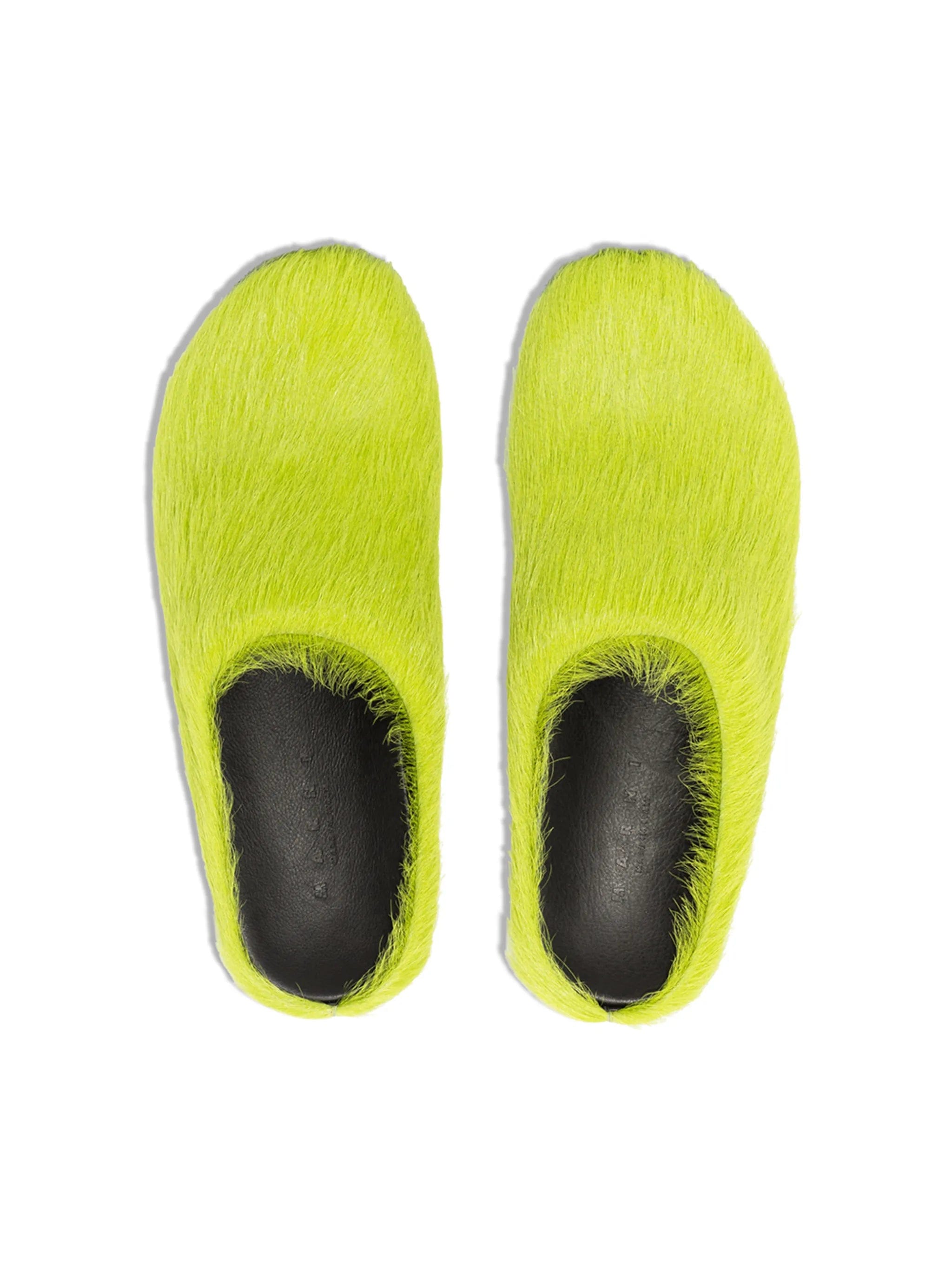 Marni Fussbett round - toe calf - hair mules