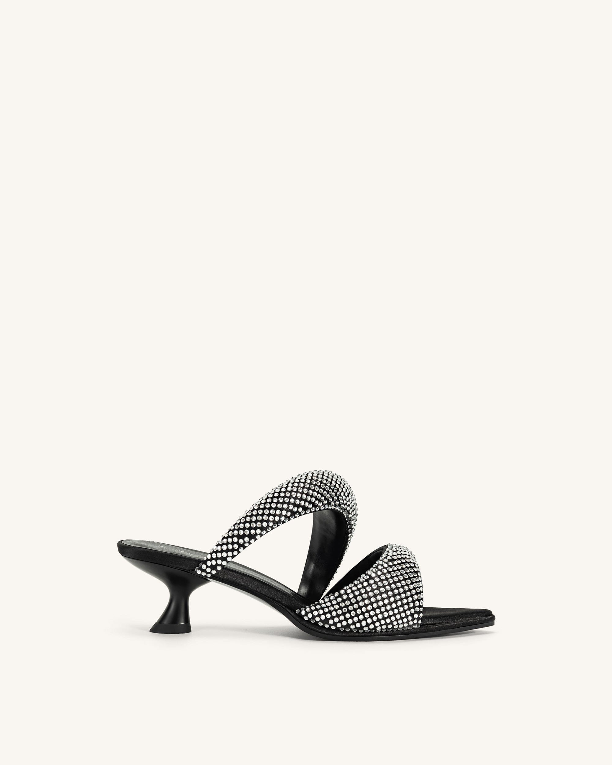 Jw Pei Sara Mule Artificial Crystal Black