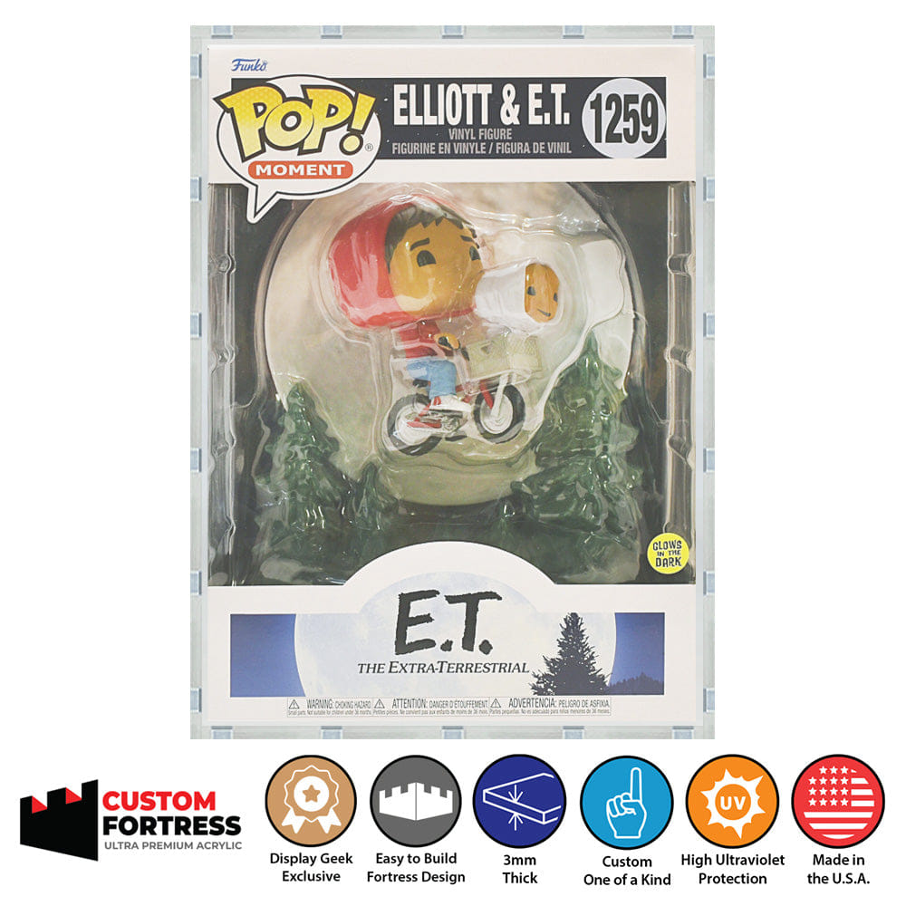 Flying Box Custom Acrylic Hard Case for POP MOVIE MOMENTS SORCERER MICKEY Funko Pop Grail Boxes (3 mm thick, UV Resistant) Fits 10.375h x 7.5w x 6.75d