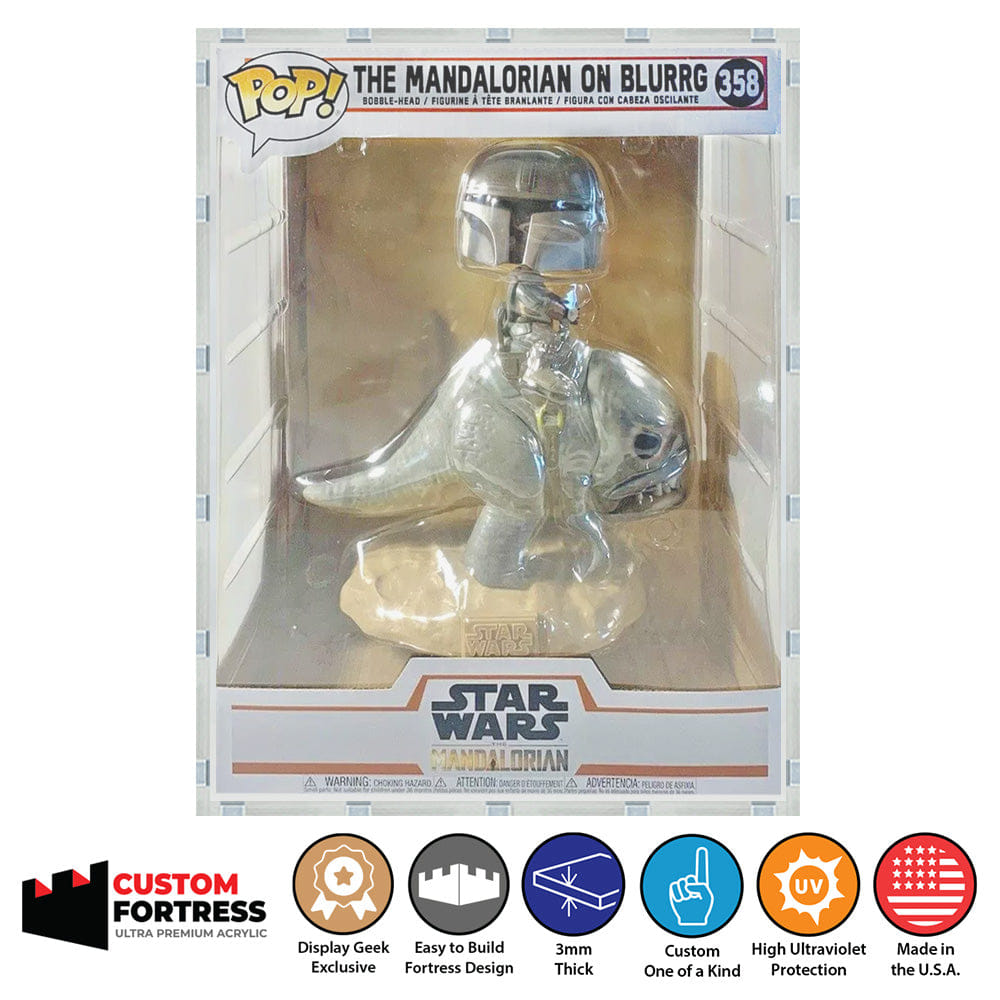 Flying Box Custom Acrylic Hard Case for POP RIDES BLURRG Funko Pop Grail Boxes (3 mm thick, UV Resistant) Fits 9.875h x 7.25w x 6.625d