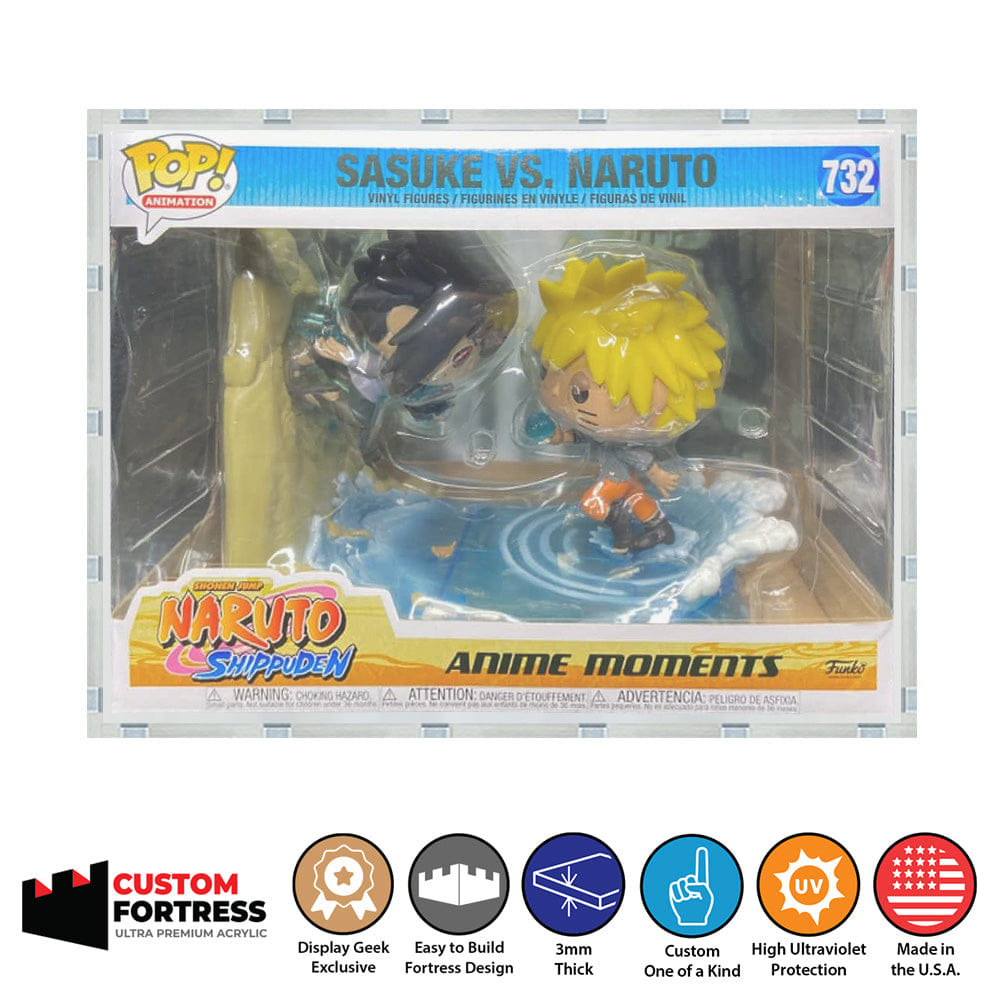 Flying Box Custom Acrylic Hard Case for POP MOVIE MOMENTS STANDARD Funko Pop Grail Boxes (3 mm thick, UV Resistant) Fits 7.5h x 10w x 5.75d