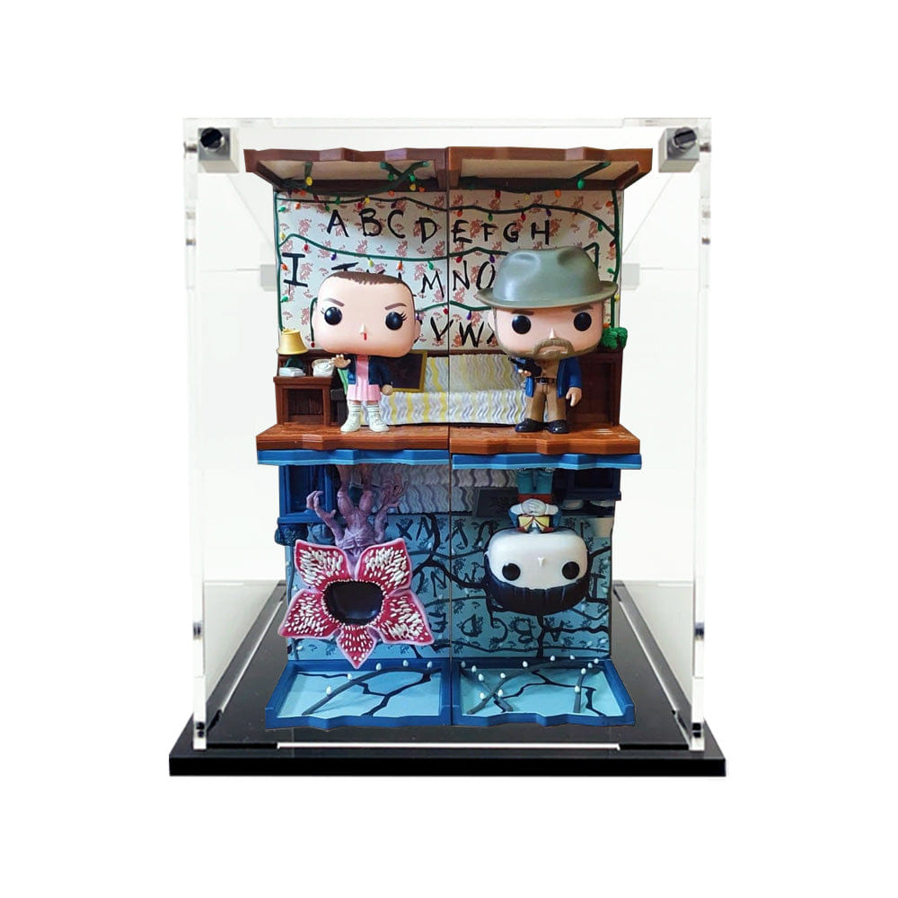 Flying Box Custom Acrylic Display Case for BYERS HOUSE Funko Pop Out of Box Complete Set (3 mm thick, UV Resistant)