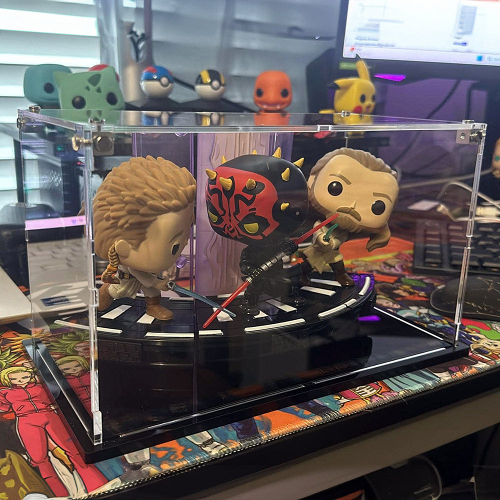 Flying Box Custom Acrylic Display Case for DUEL OF THE FATES Funko Pop Out of Box Complete Set (3 mm thick, UV Resistant)