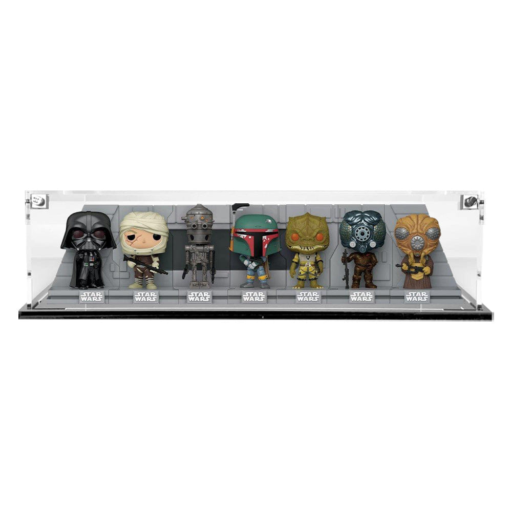 Flying Box Custom Acrylic Display Case for BOUNTY HUNTERS COLLECTION Funko Pop Out of Box Complete Set (3 mm thick, UV Resistant)