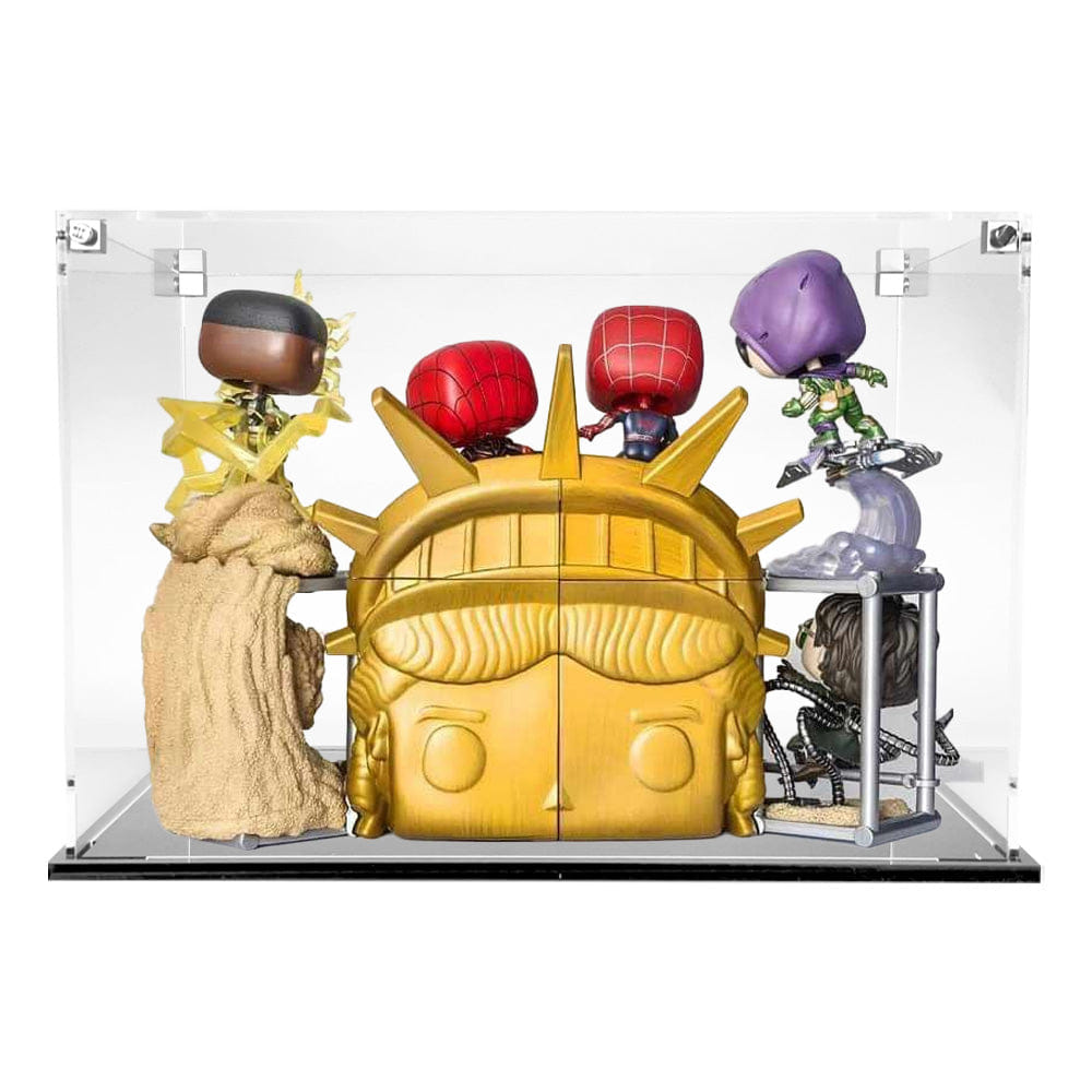 Flying Box Custom Acrylic Display Case for SPIDER - MAN FINAL BATTLE Funko Pop Out of Box Complete Set (3 mm thick, UV Resistant)