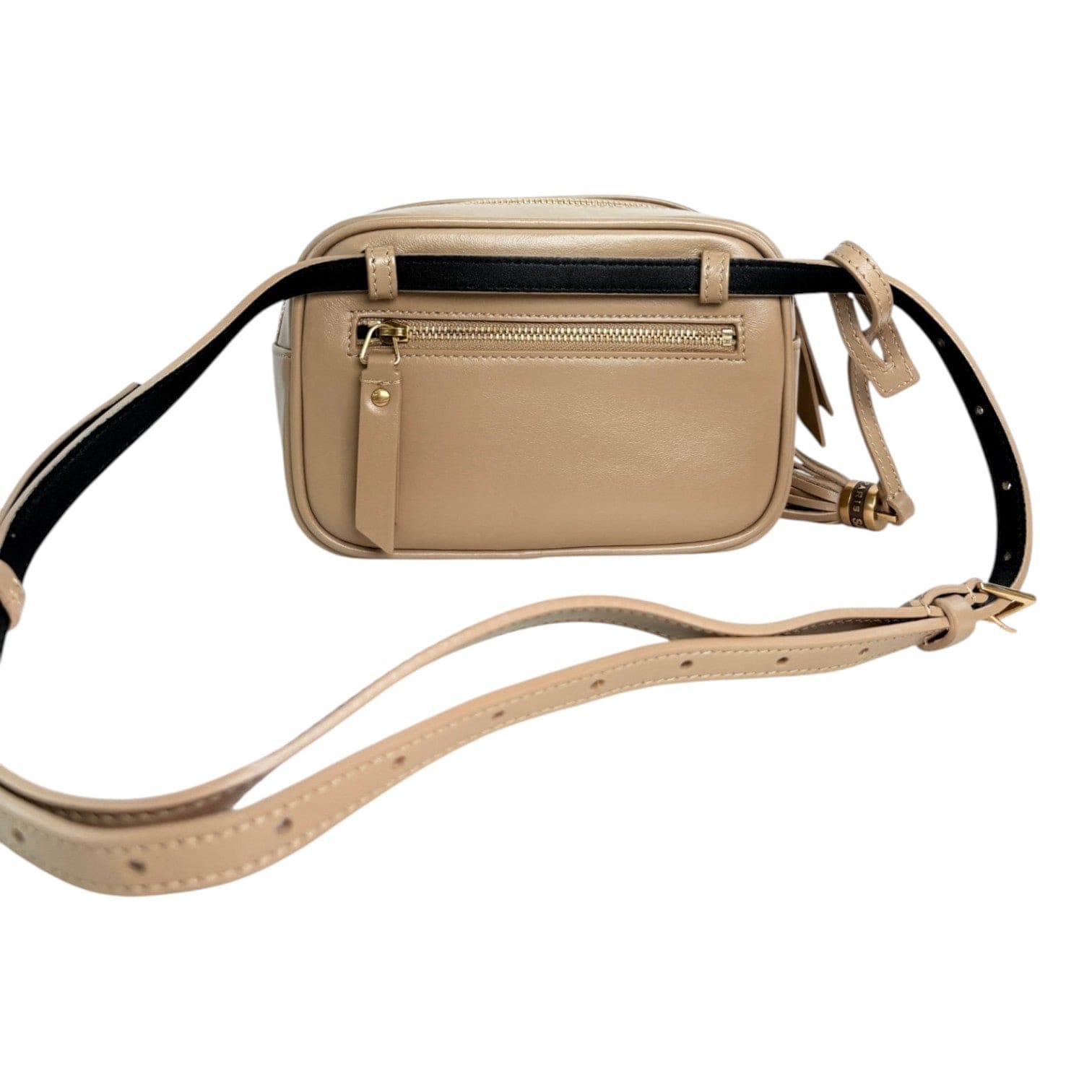 YSL Light Brown Mini Camera Bag with Tassle and GHW
