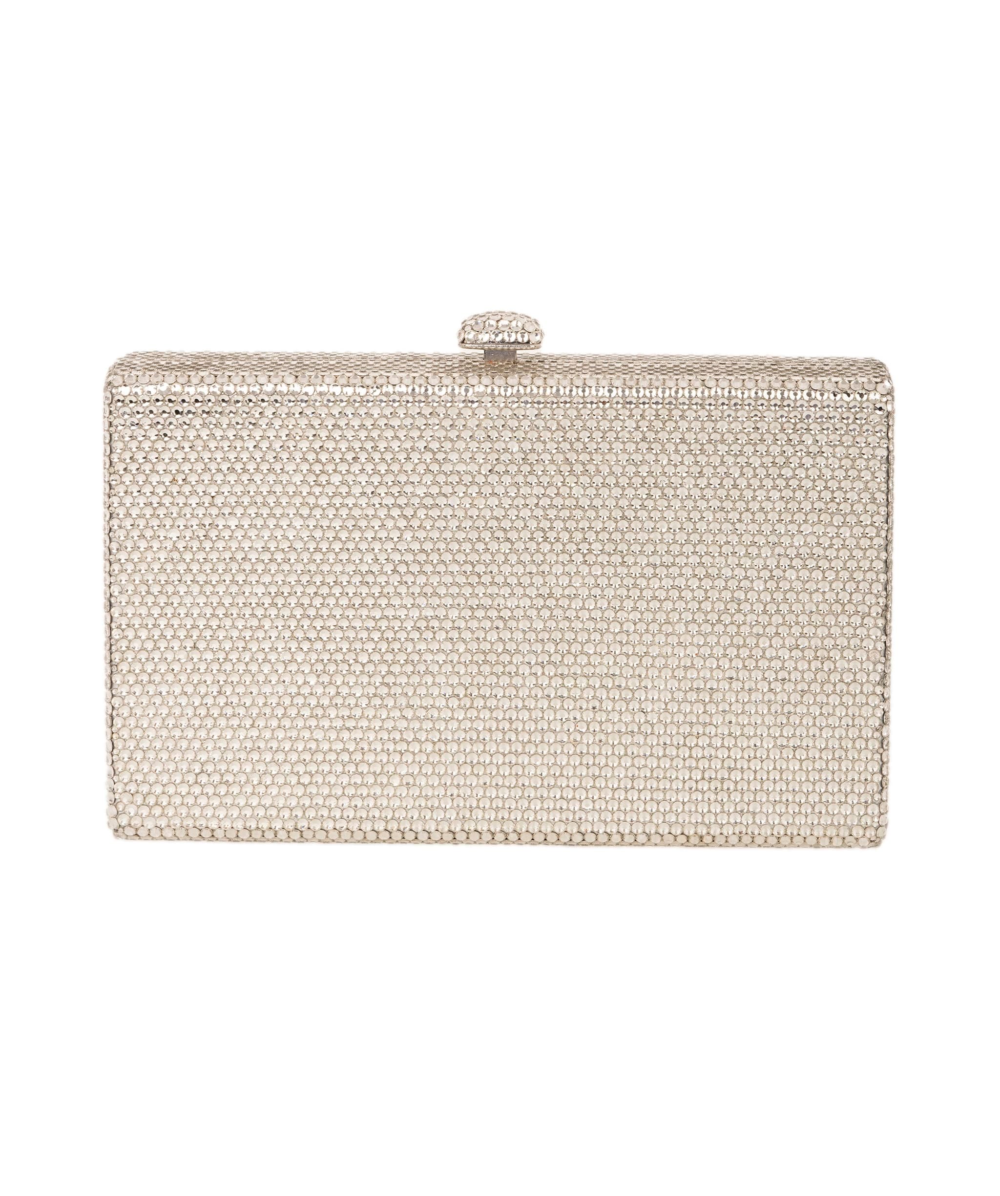 Ruya Customisable RÜYA Box bag with a silver crystal finish and multicolour personalised lettering AKC0732