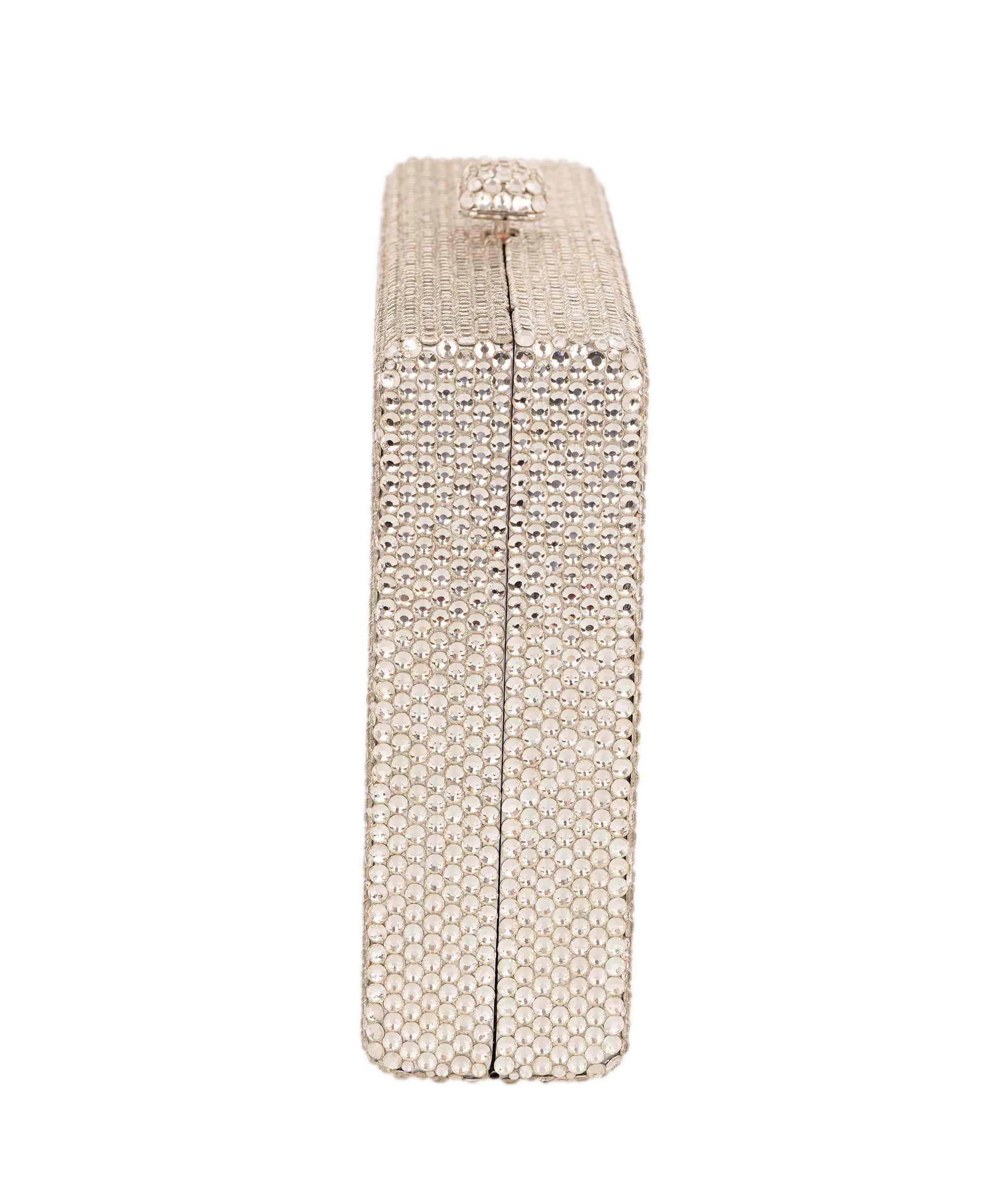 Ruya Customisable RÜYA Box bag with a silver crystal finish and multicolour personalised lettering AKC0732
