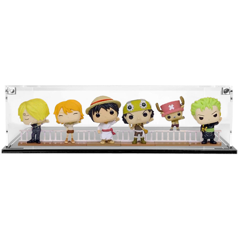 Flying Box Custom Acrylic Display Case for ONE PIECE BUILD - A - SCENE Funko Pop Out of Box Complete Set (3 mm thick, UV Resistant)