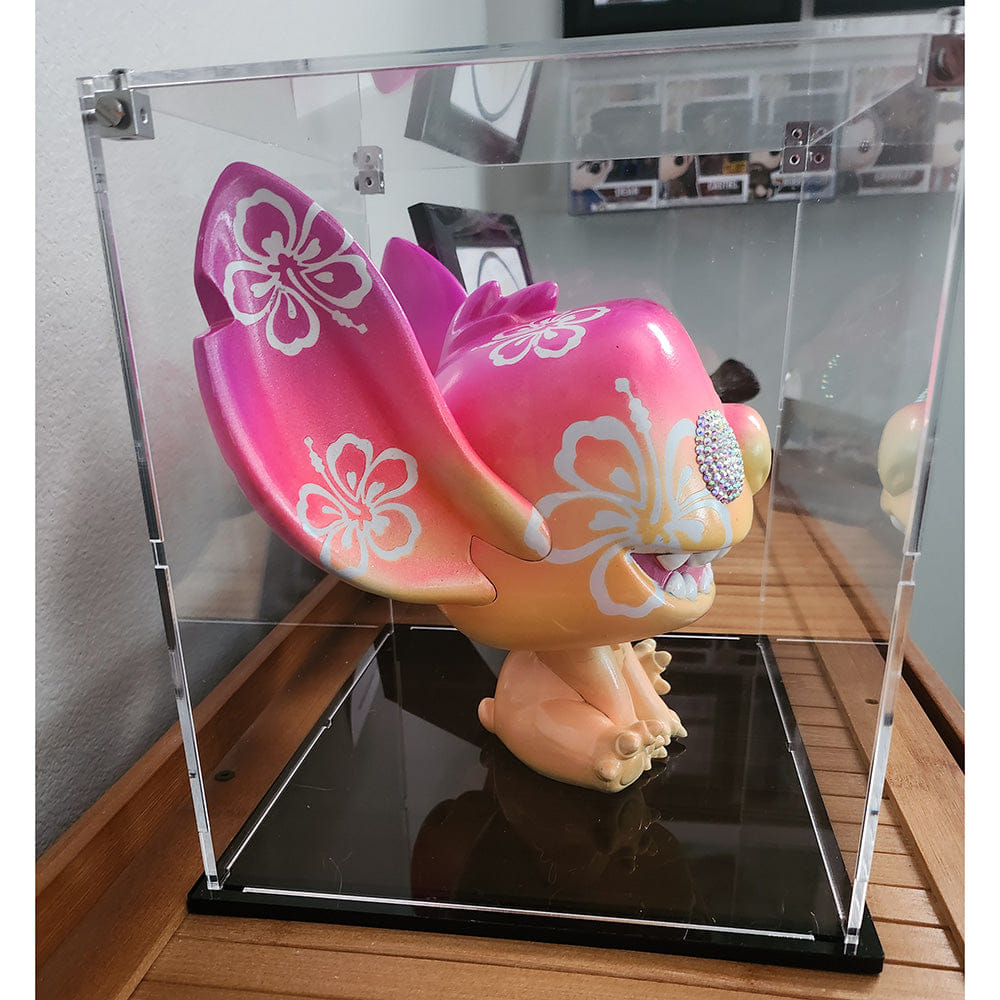 Flying Box Custom Acrylic Display Case for 10 INCH STITCH SMILING SEATED #1046 Jumbo Size Funko Pop Out of Box (3 mm thick, UV Resistant)