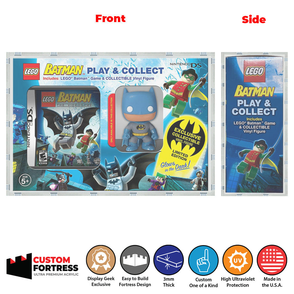 Flying Box Custom Acrylic Hard Case for PLAY & COLLECT JOKER GITD Funko Pop Grail Boxes (3 mm thick, UV Resistant) Fits 7.9h x 11.6w x 3.4d