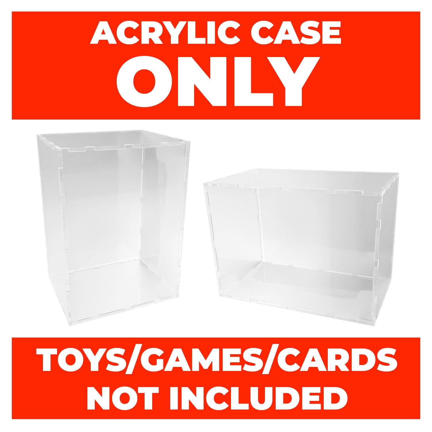 Flying Box Custom Acrylic Hard Case for COCA - COLA LABUBU BLIND BOX MASTER CASE Pop Mart Box (3 mm thick, UV Resistant) Fits 9.5h x 14.2w x 8d