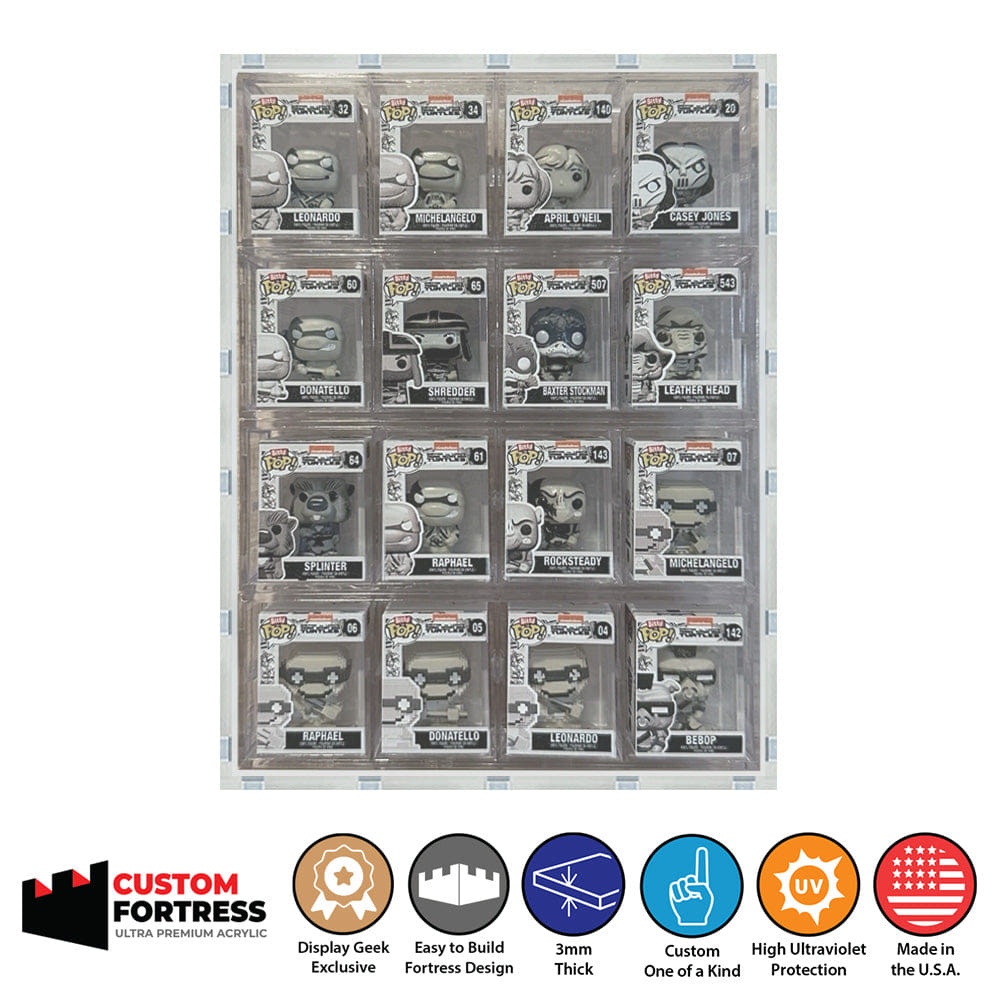 Flying Box Custom Acrylic Hard Case for BITTY POP 4 STACKED Funko Pop Grail Boxes (3 mm thick, UV Resistant) Fits 6h x 4.625w x 0.875d