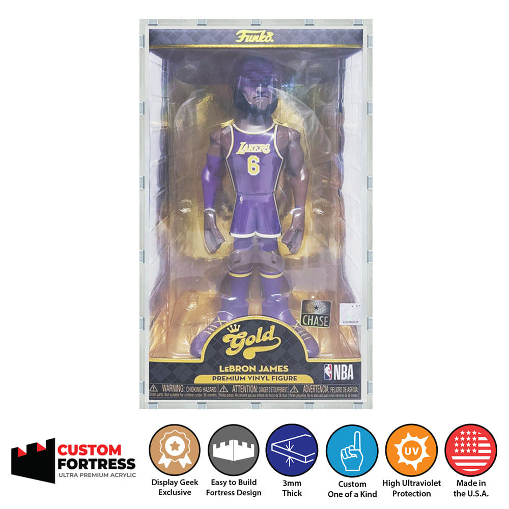 Flying Box Custom Acrylic Hard Case for FUNKO GOLD 12 INCH Funko Pop Grail Boxes (3 mm thick, UV Resistant) Fits 13h x 7w x 4.75d