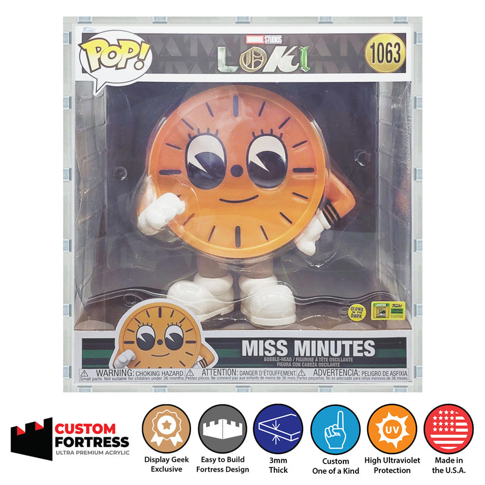 Flying Box Custom Acrylic Hard Case for 10 INCH WIDE DEEP Funko Pop Grail Boxes (3 mm thick, UV Resistant) Fits 13h x 12w x 8.5d