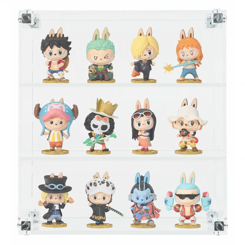 Flying Box Custom Acrylic Wall Mount Display for POP MART LABUBU Mini Blind Box Figures (3 mm thick, UV Resistant) 13h x 13w x 4d