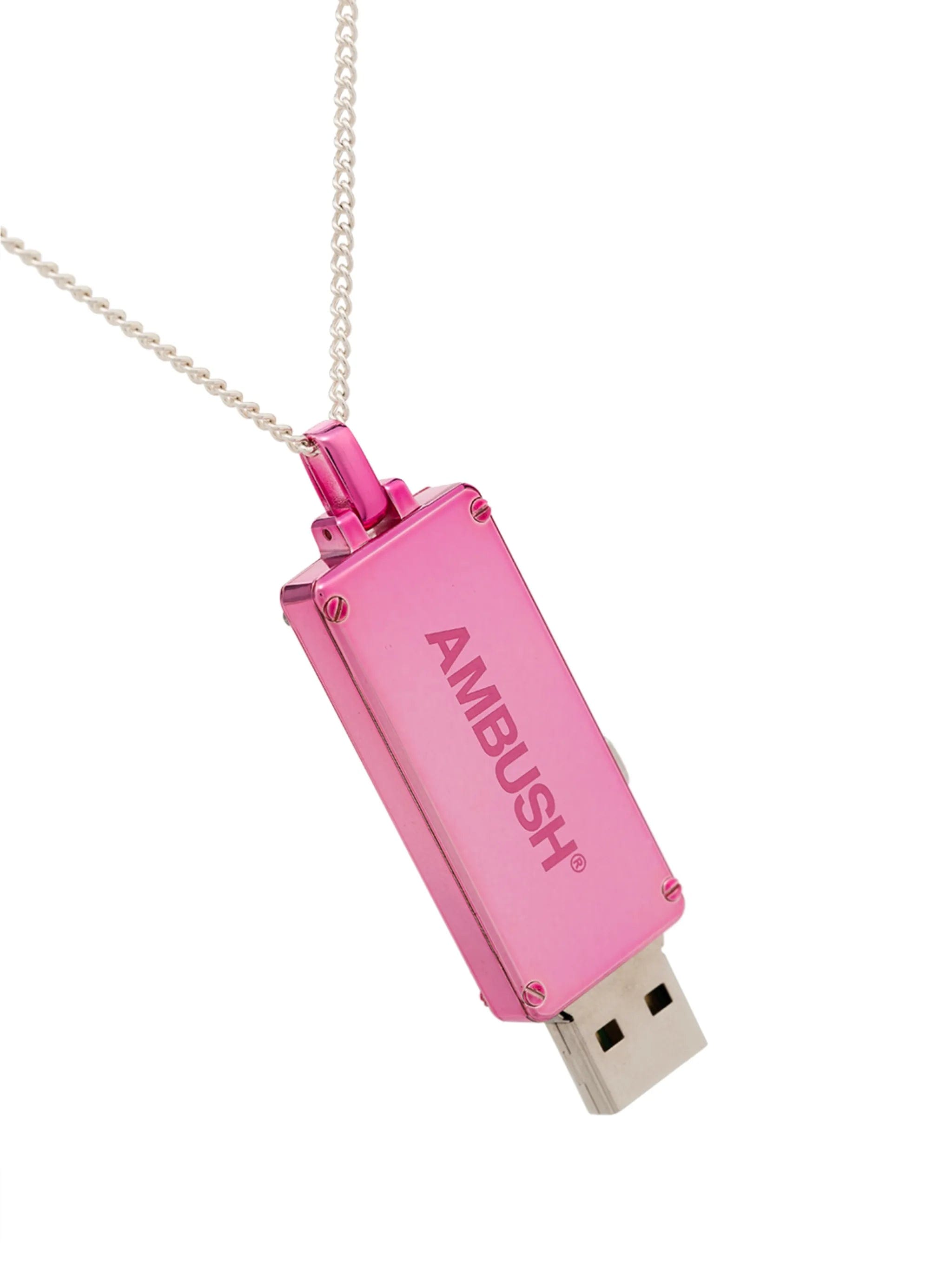 Ambush USB sterling silver necklace