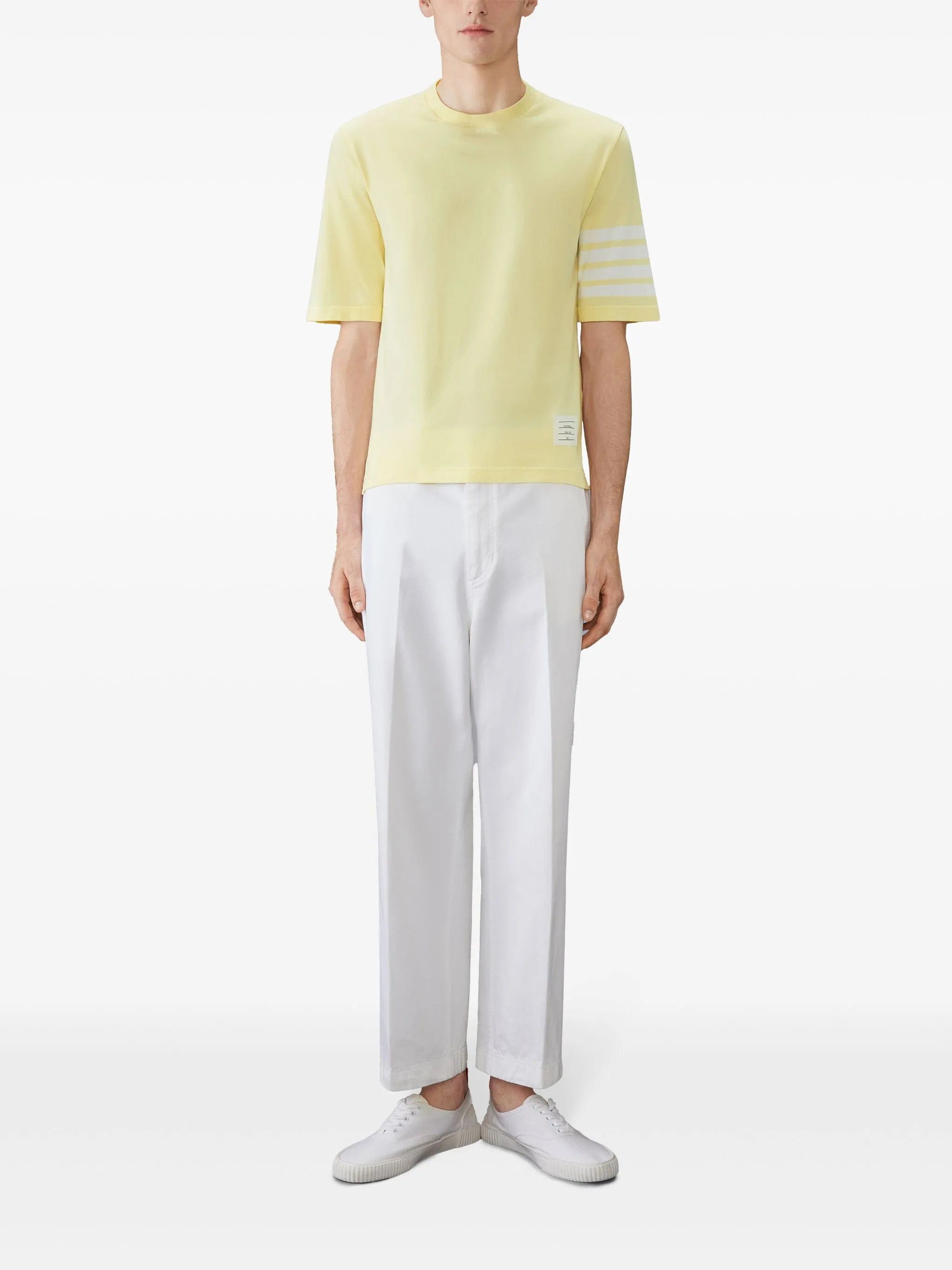 Thom Browne 4 - Bar short - sleeve T - shirt