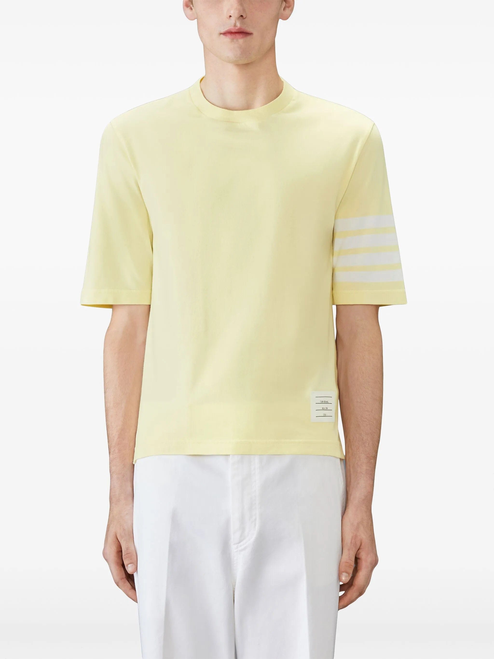 Thom Browne 4 - Bar short - sleeve T - shirt