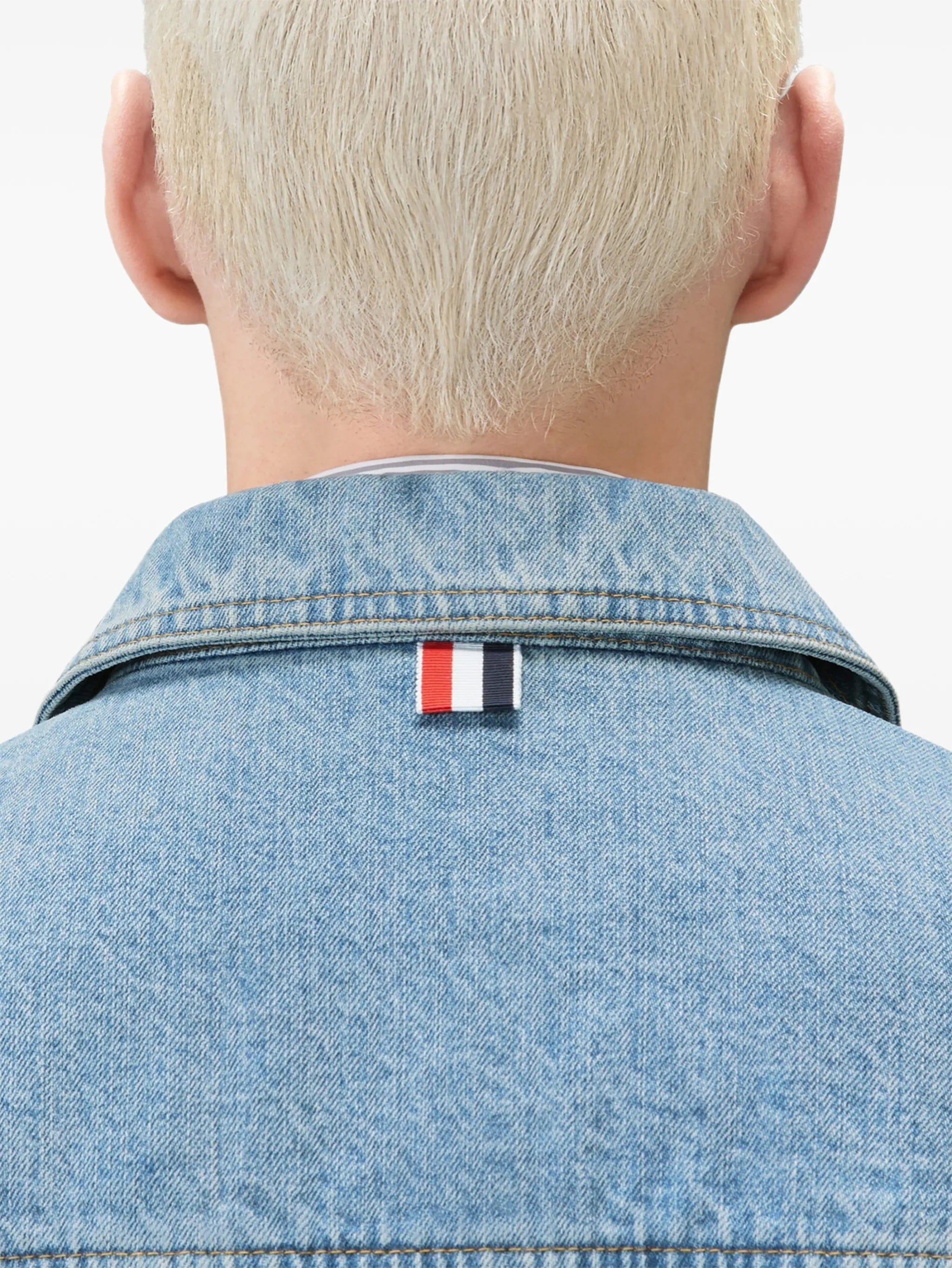 Thom Browne selvedge backstrap denim jacket